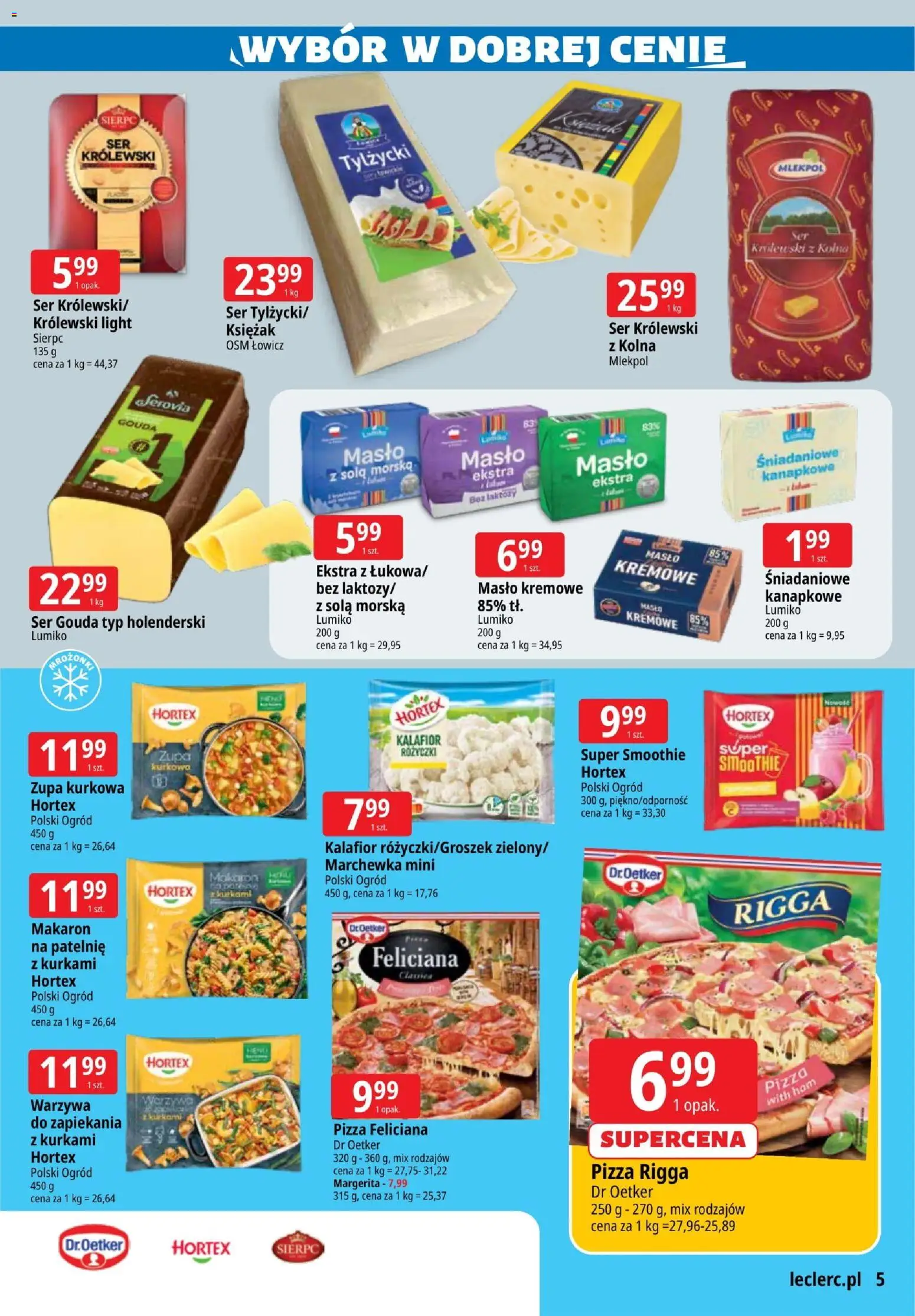 E.Leclerc Gazetka - Zielona Góra od 28.10.2025 | Strona: 5 | Produkty: Zupa, Masło, Ser, Marchewka