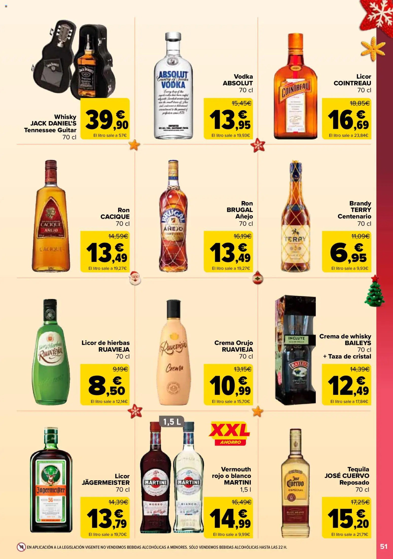 Carrefour folleto │ válido desde el 12.12.2025 | Página: 53 | Productos: Licor, Crema, Vodka, Whisky