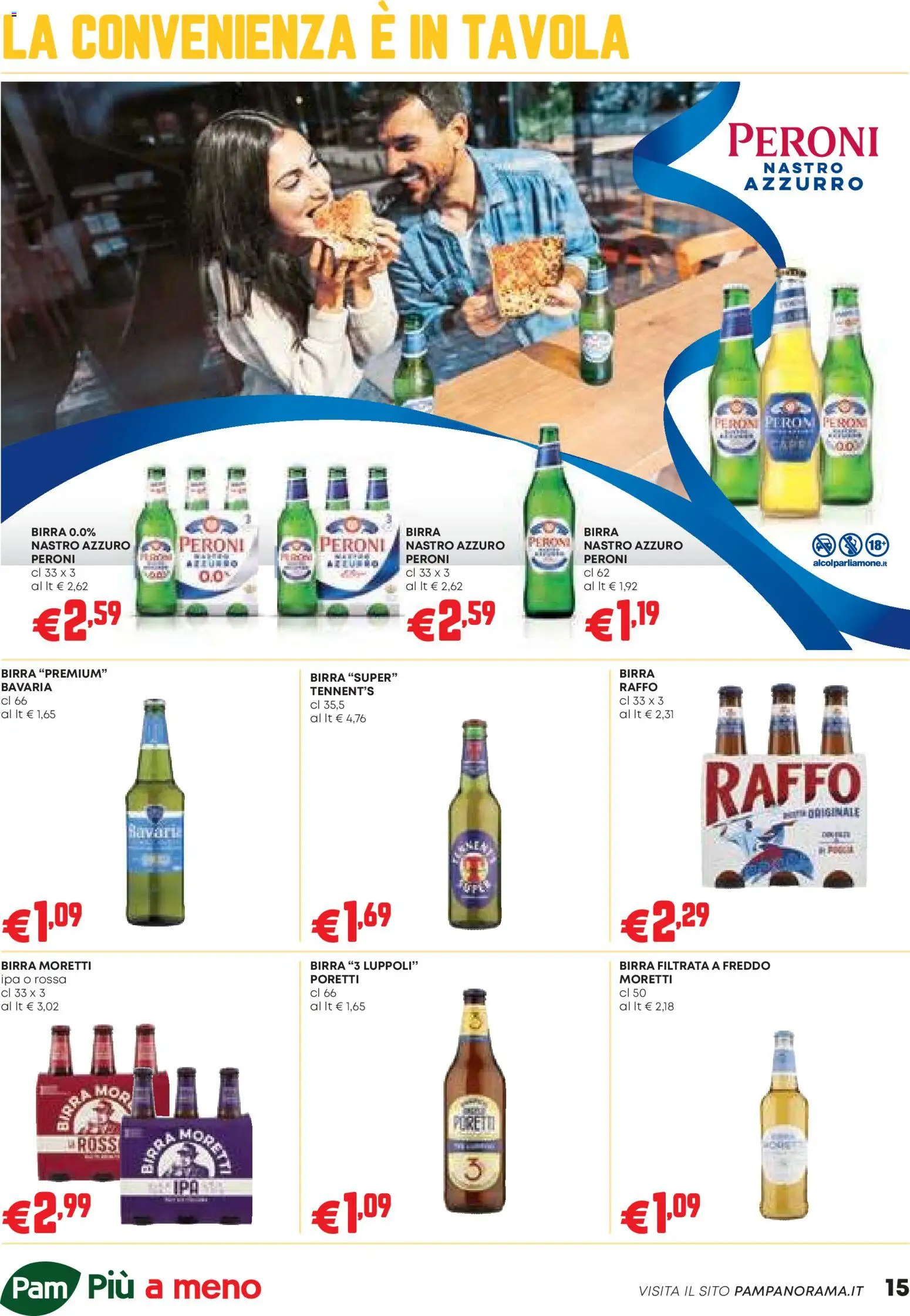 Volantino PAM del 26.02.2026 | Pagina: 15 | Prodotti: Tennent's, Birra, Birra Moretti