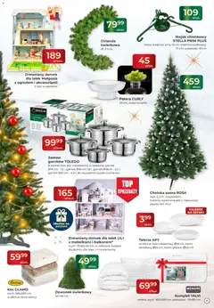 Pogląd oferty "Mrówka Gazetka" - ważna od 05.12.2025 | Strona: 10 | Produkty: Choinka, Poduszka, Koc, Talerze