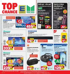 SAMSUNG 4K-UHD-TV „GU65U7079“, MetalStream-Design- stillvolle Ästhetik aus einem Guss. HD+ integriert (6 Monate gratis über SAT-Empfang). Schutz und Sicherheit für mehr Privatsphäre mit Samsung Knox Security. 3x HDMI (inkl. 1x eARC), USB, Bluetooth, LAN/WLAN, CI+ Slot. B x H x T: ca. 144 x 88 x 22 cm. ab 05.04.2026 gültig | Seite: 29 | Produkte: Duft, Zucker, Pfirsich, TV