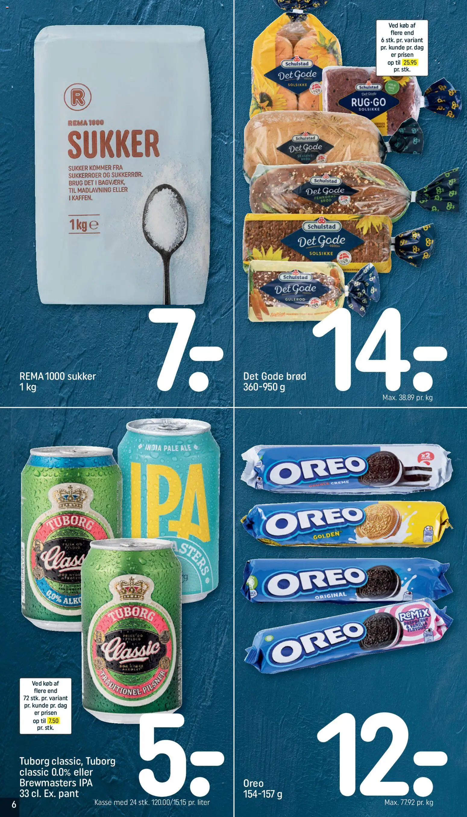 Rema 1000 tilbudsavis – gyldig fra 25.01.2026 | Side: 6 | Produkter: Creme, Cookies, Gulerod, Sukker
