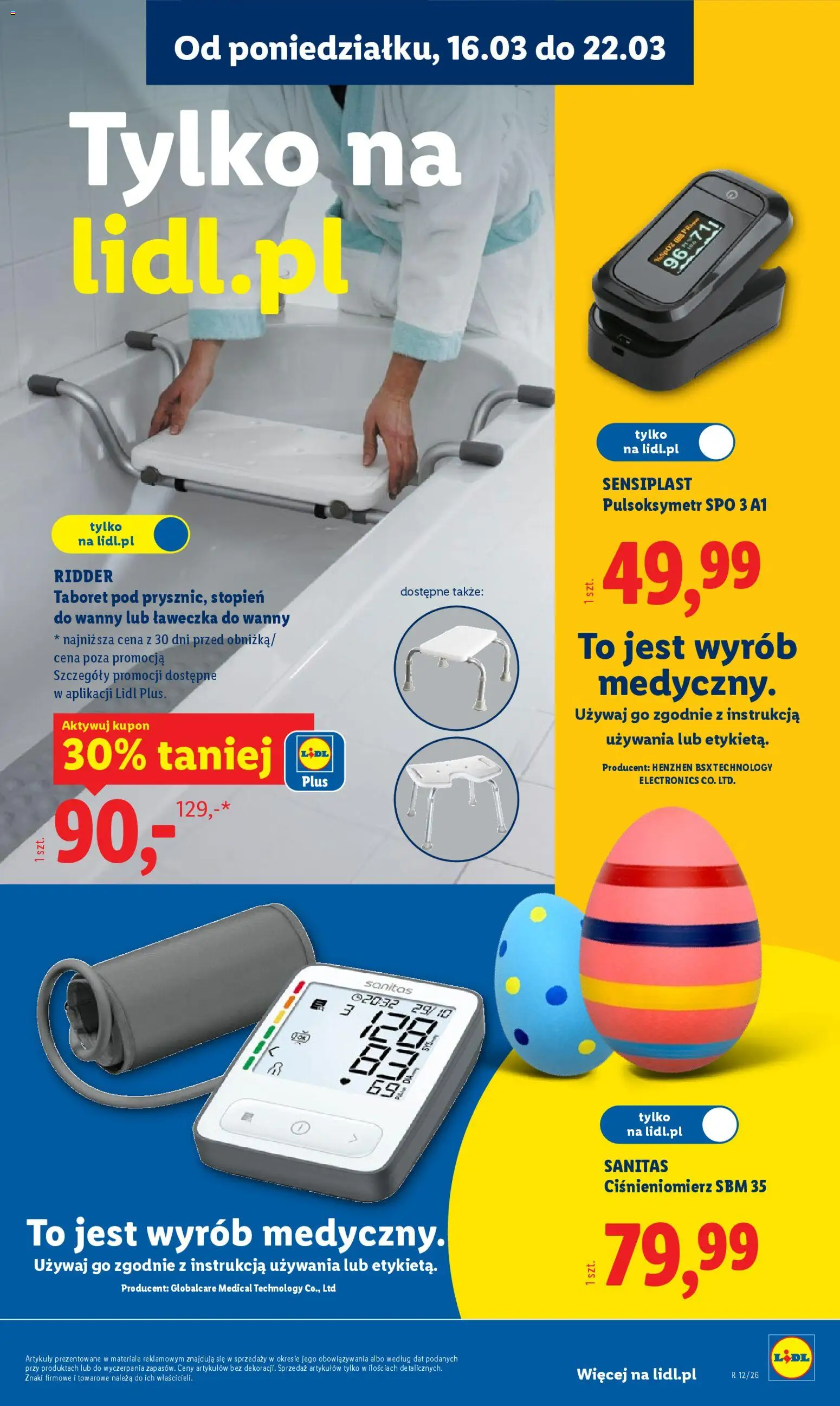 Lidl Katalog od 16.03.2026 | Strona: 23 | Produkty: Monitor, Ciśnieniomierz, Pulsoksymetr