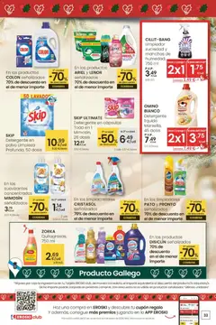 Vista previa Eroski - City válido desde el 27.11.2025 | Página: 33 | Productos: Limpiacristales, Detergente, Té, Caja