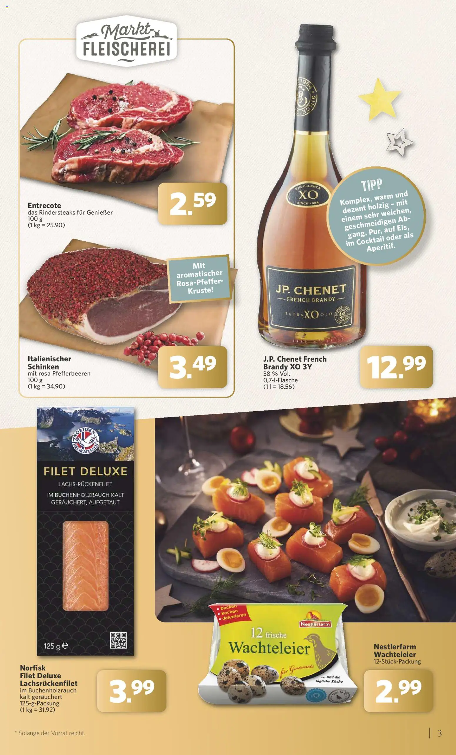 Combi Sonderangebote – gültig ab 08.12.2025 | Seite: 3 | Produkte: Küche, Entrecote, Schinken