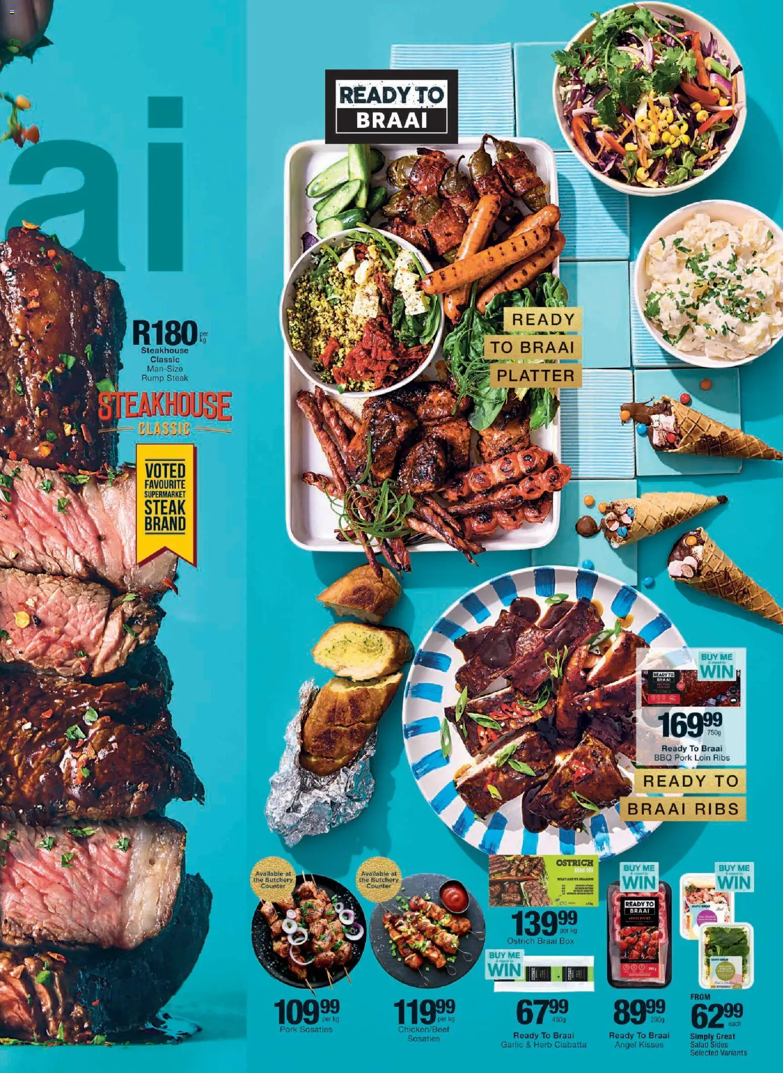 New Checkers catalogue – valid from 23.03.2026 | Page: 7 | Products: Platter, Steak, Pork, Salad