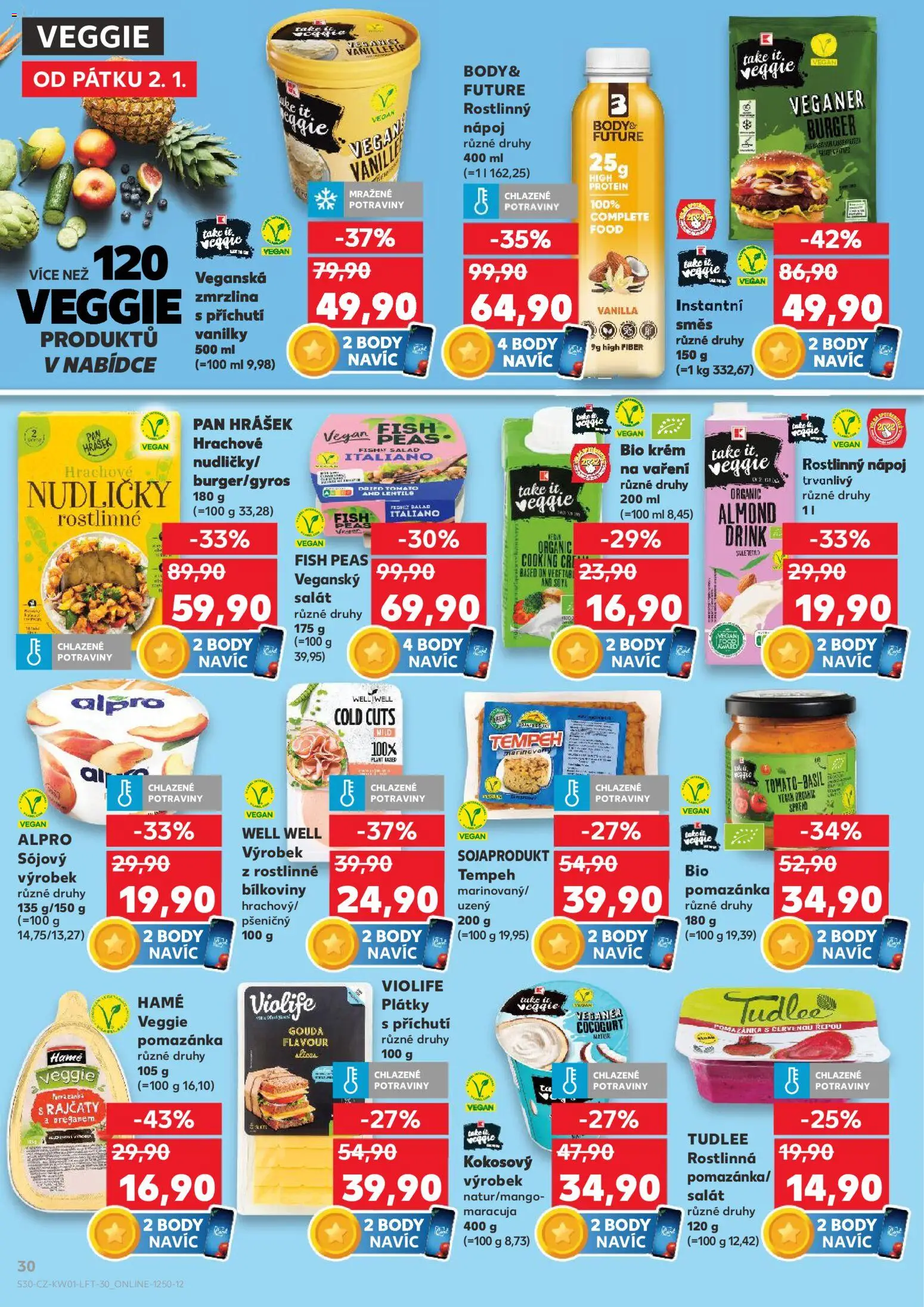 Kaufland leták - Liberec od 02.01.2026 | Strana: 30 | Produkty: Vegan, Tempeh, Take It Veggie, Body