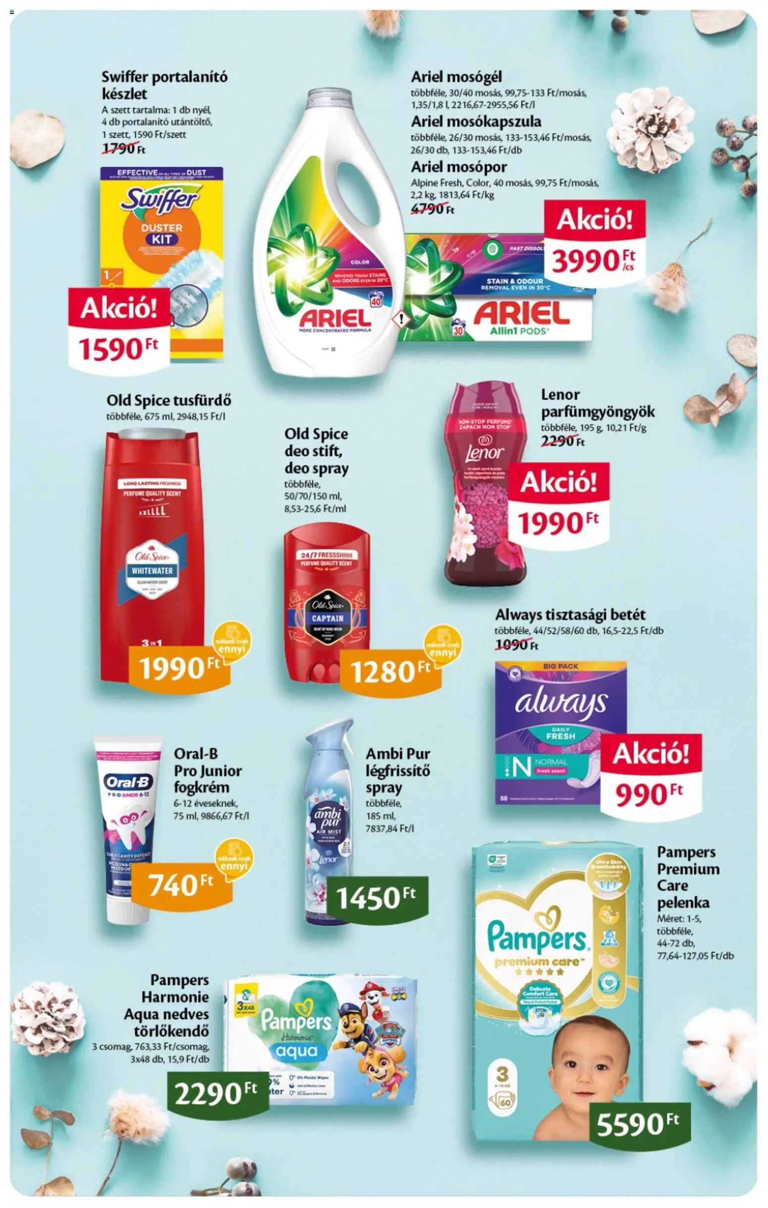 EcoFamily akciós ujság - amely érvényes a következő dátumtól: 15.01.2026 | Oldal: 7 | Termékek: Ariel, Mosókapszula, Pelenka, Légfrissítő