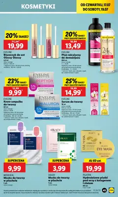 Lidl Gazetka od 17.07.2025 | Strona: 55 | Produkty: Błyszczyk, Maska, Płatki, Serum do twarzy