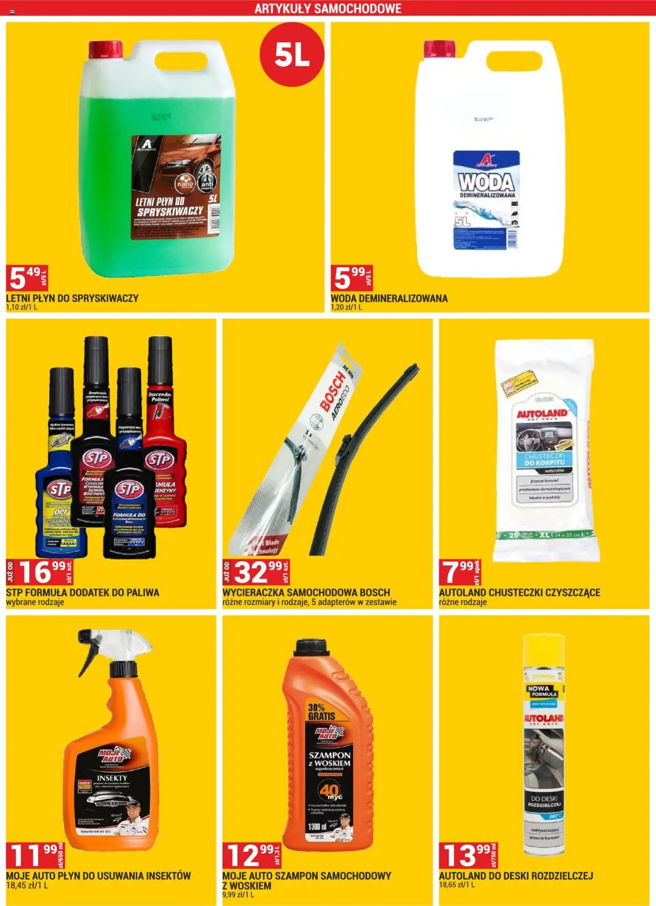 Merkury Market Gazetka od 01.08.2025 | Strona: 47 | Produkty: Płyn do spryskiwaczy, Wycieraczka, Szampon, Woda