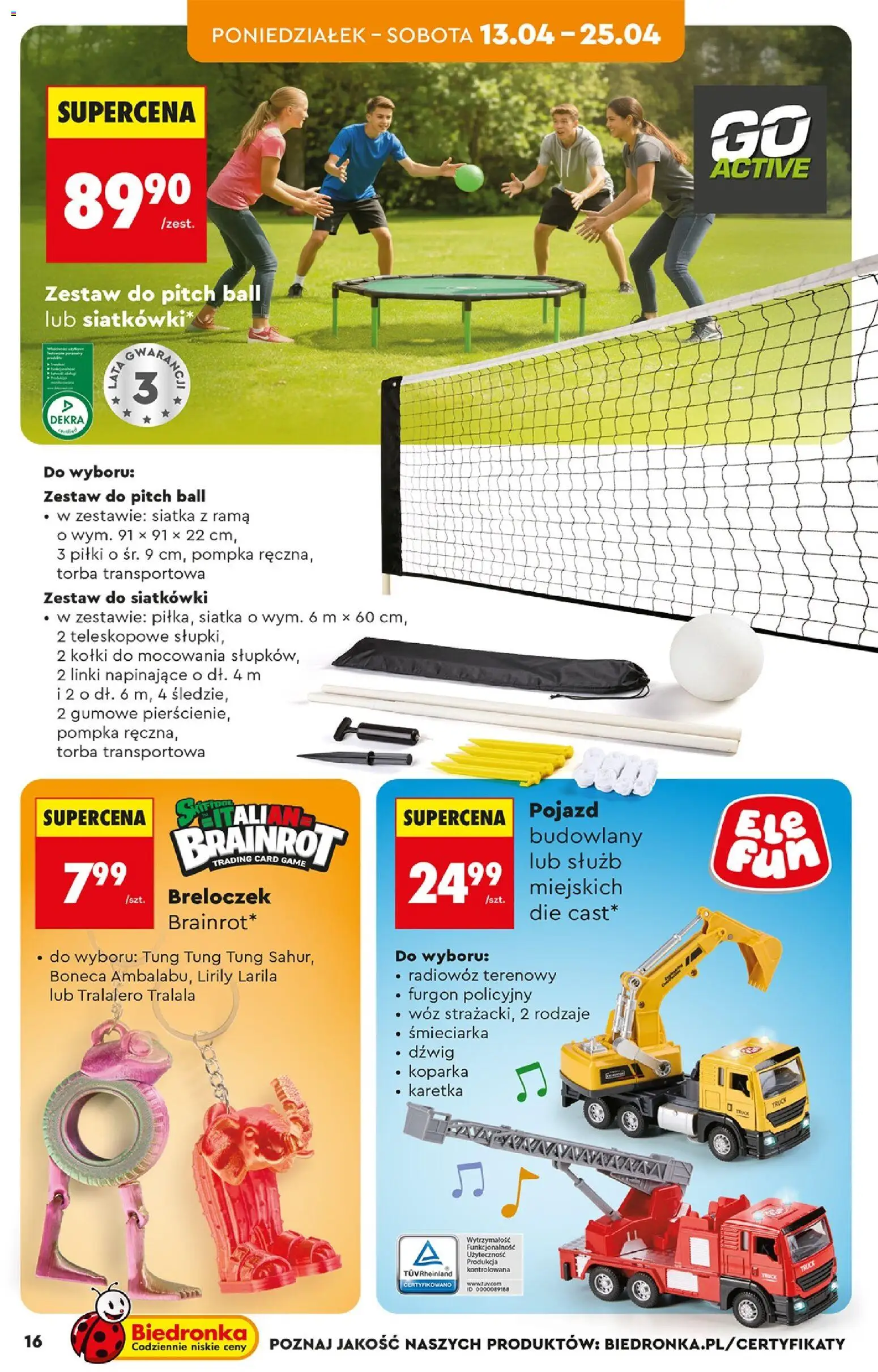 Biedronka gazetka - Hity i inspiracje od 11.04.2026 | Strona: 16 | Produkty: Torba, Siatka