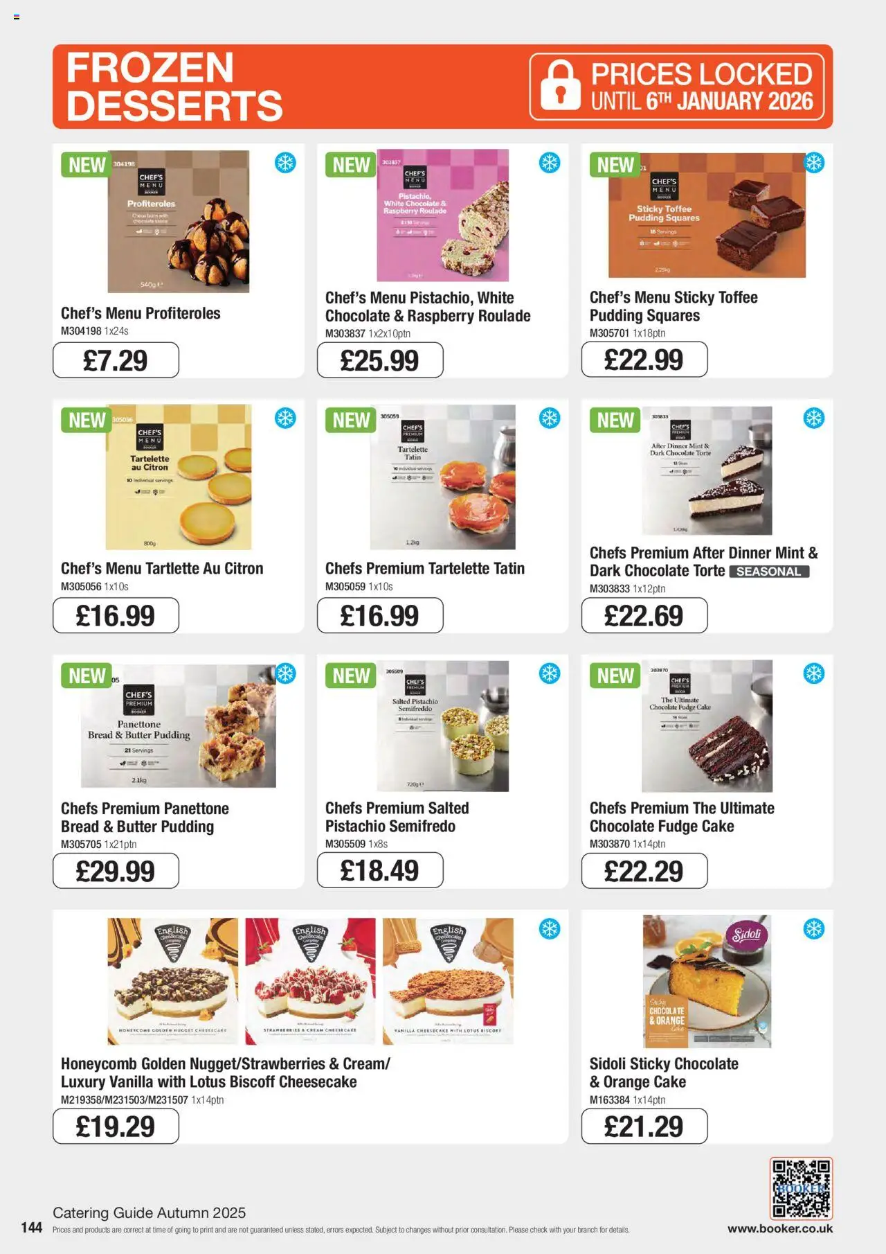 {H1} | Page: 144 | Products: Luges, Cake, Vanilla, Orange