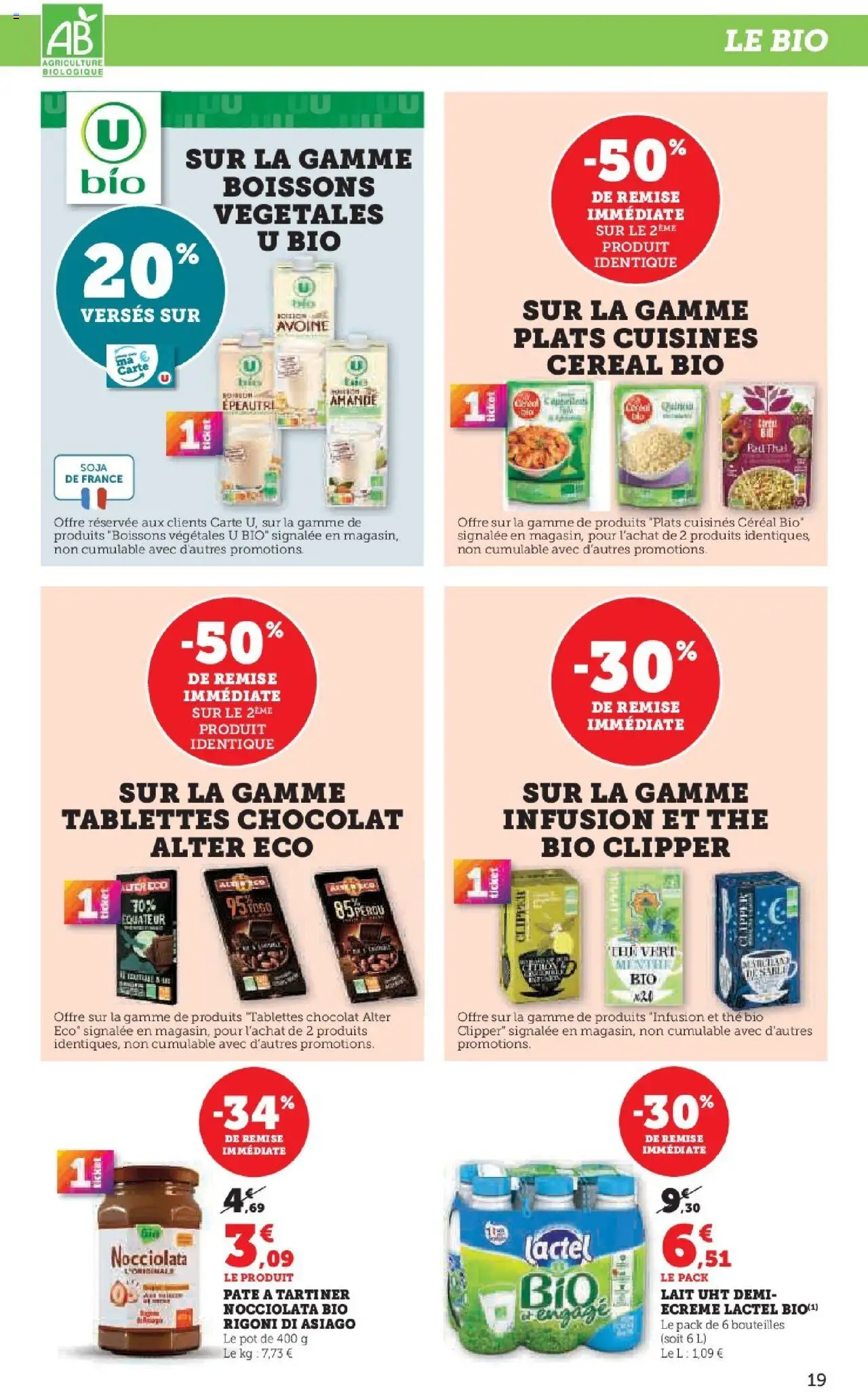  | Page: 19 | Produits: Infusion, Lait, Chocolat, Thé