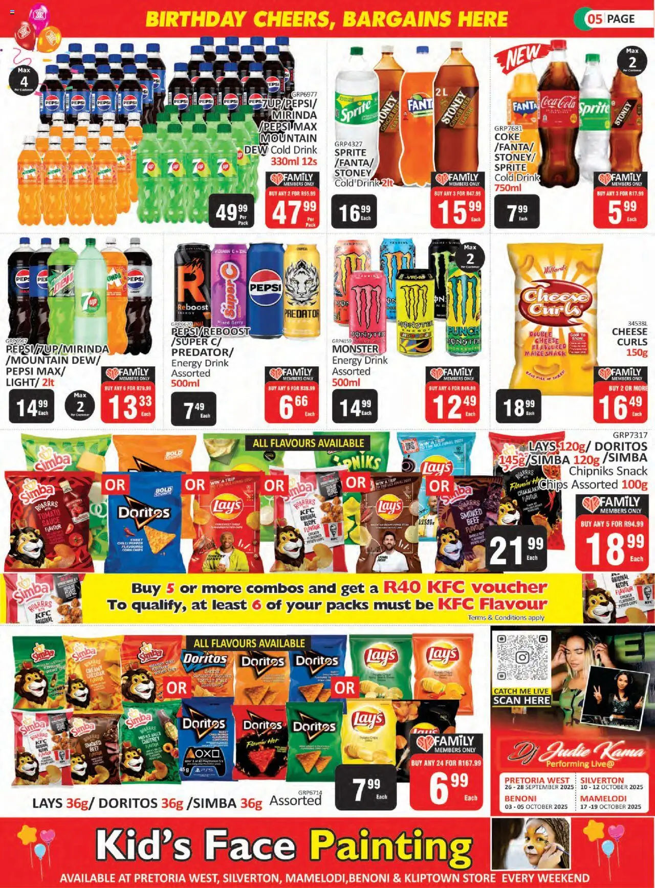 New KIT KAT Cash & Carry catalogue – valid from 25.09.2025 | Page: 5 | Products: Cheese, Beer, Chicken, Stoney