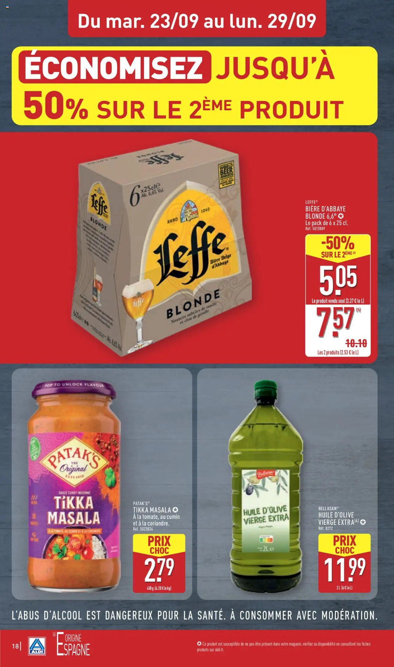  | Page: 20 | Produits: Huile D'olive, Cumin, Curry, Bière