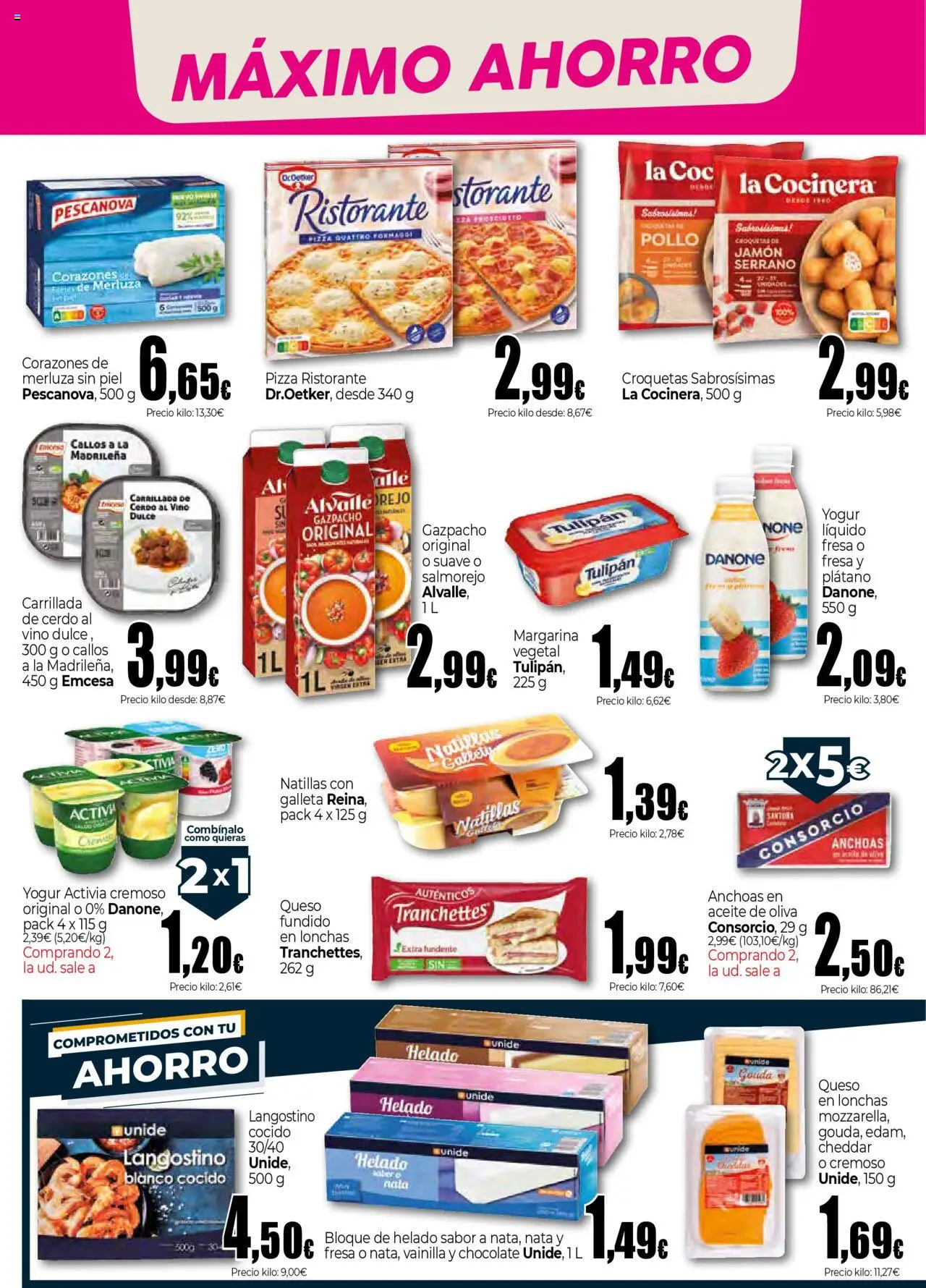 Unide - Market Península │ válido desde el 05.06.2025 | Página: 4 | Productos: Γραβάτα, Chocolate, Pizza, Gazpacho