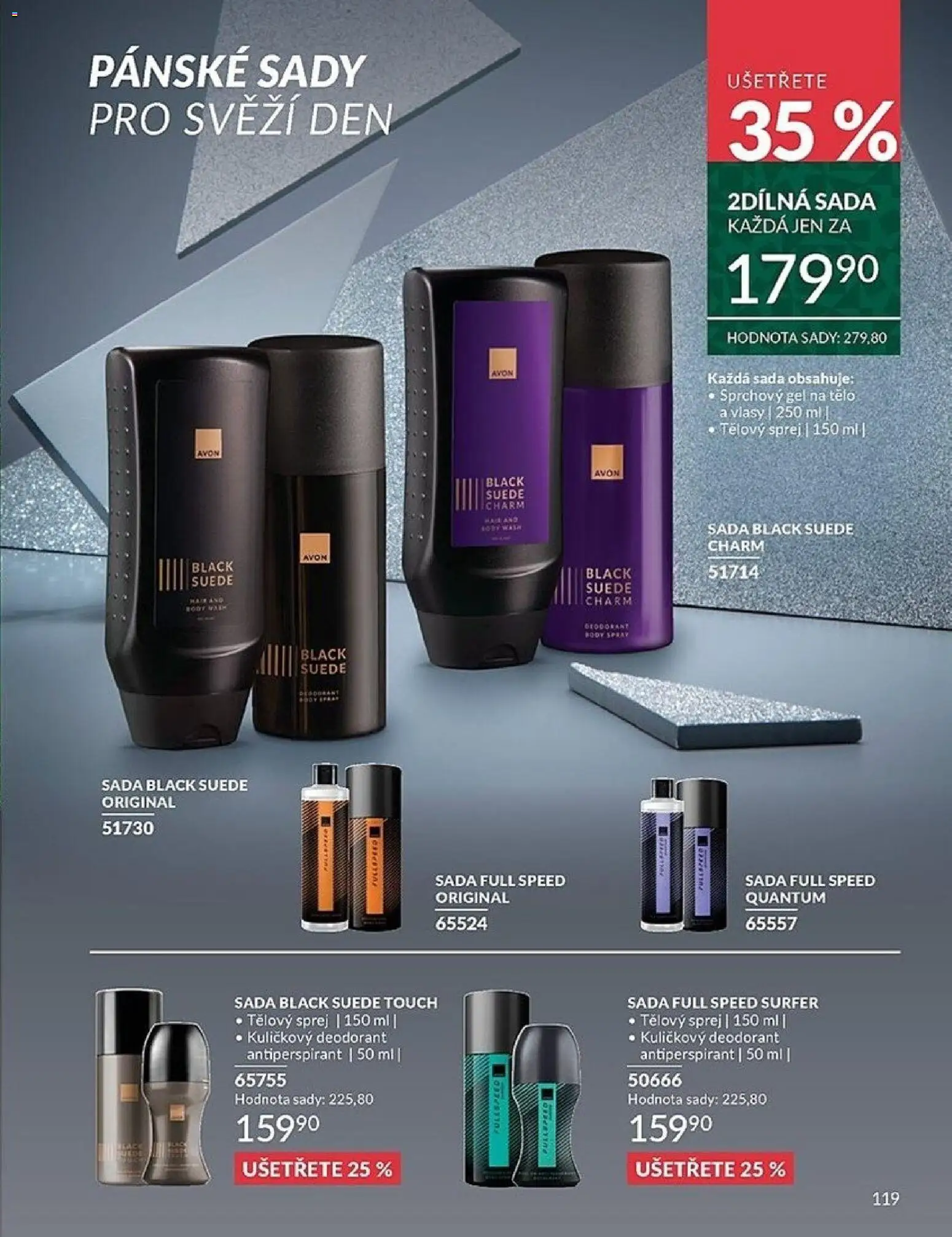 Avon Black Friday od 01.11.2025 | Strana: 119 | Produkty: Sprchový gel, Deodorant, Antiperspirant