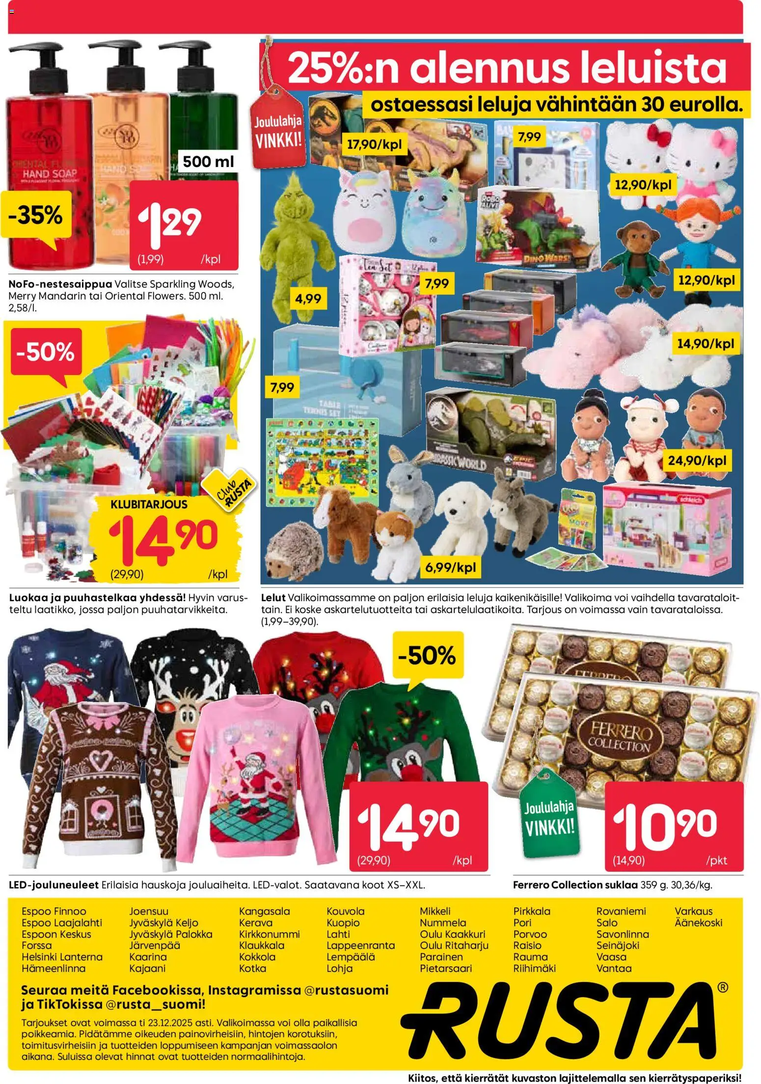 Rusta tarjoukset – voimassa 15.12.2025 alkaen | Sivu: 20 | Tuotteet: Voi, Suklaa
