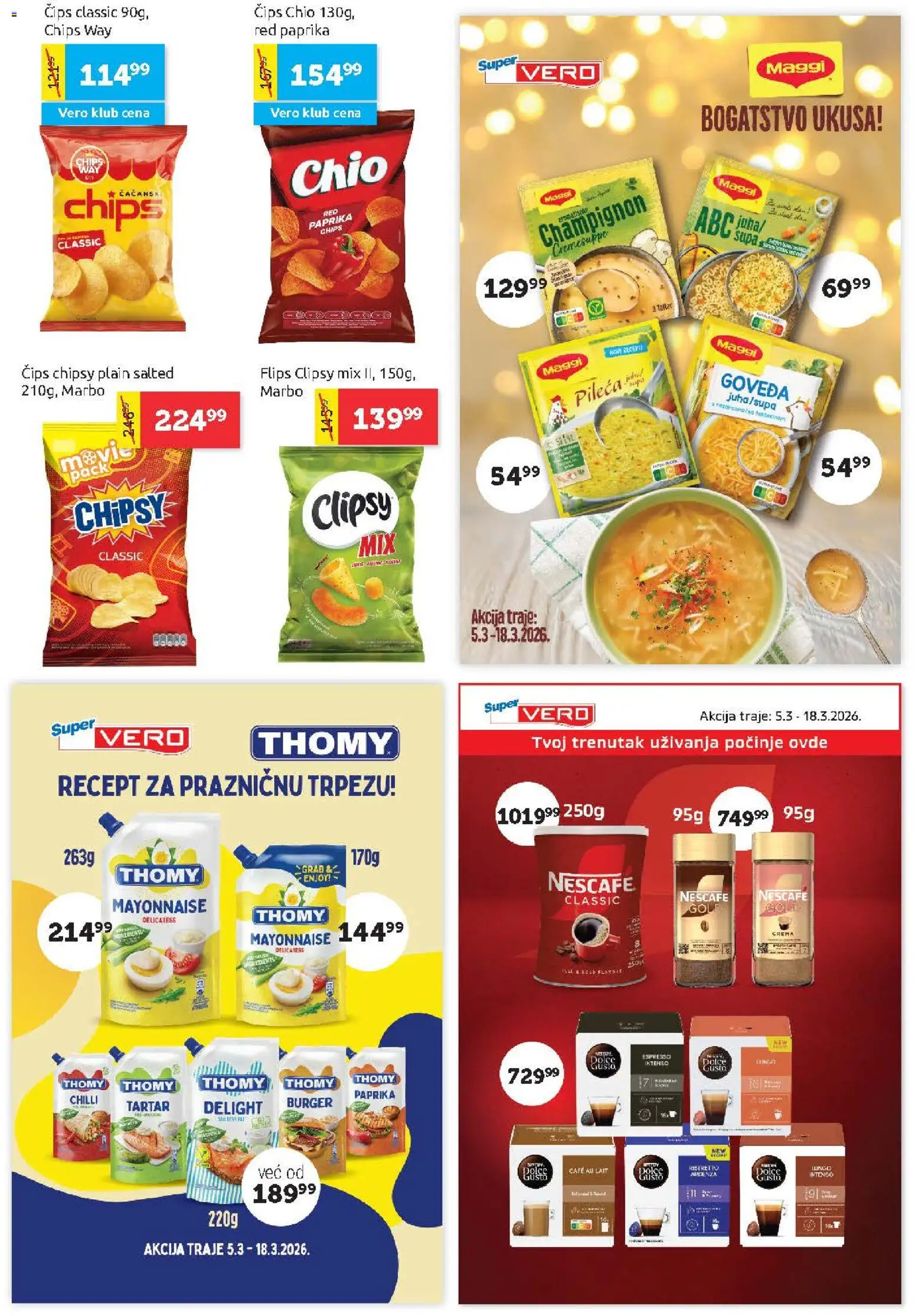 SuperVERO katalog - važi od 05.03.2026 | Strana: 15 | Proizvode: Čips, Burger, Paprika, Nescafé