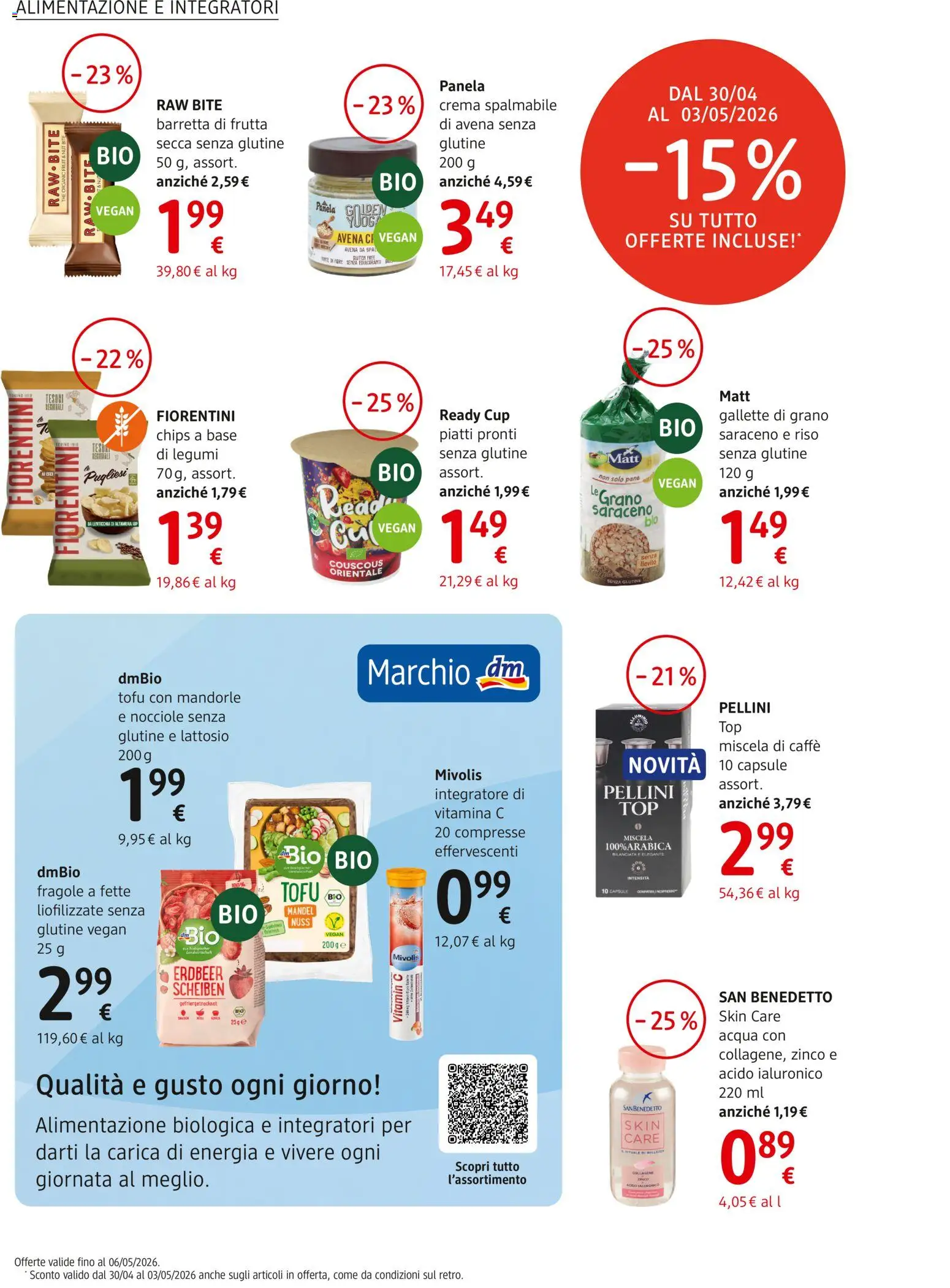 Volantino dm drogerie markt del 30.04.2026 | Pagina: 10 | Prodotti: Fragole, Acqua, Tofu, The