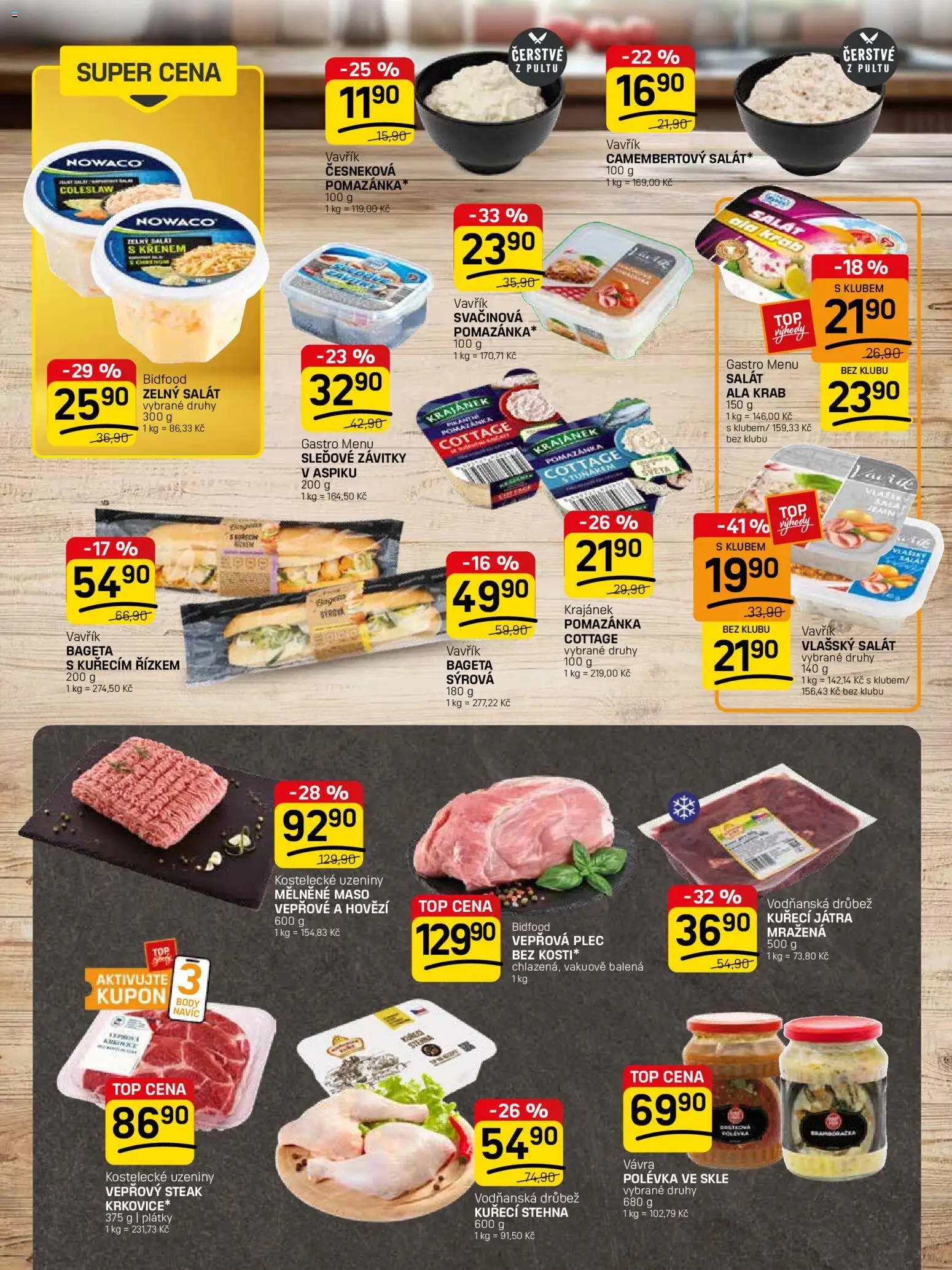 Flop leták - FlopTop od 29.04.2026 | Strana: 6 | Produkty: Coleslaw, Salát, Uzeniny, Kuřecí Játra