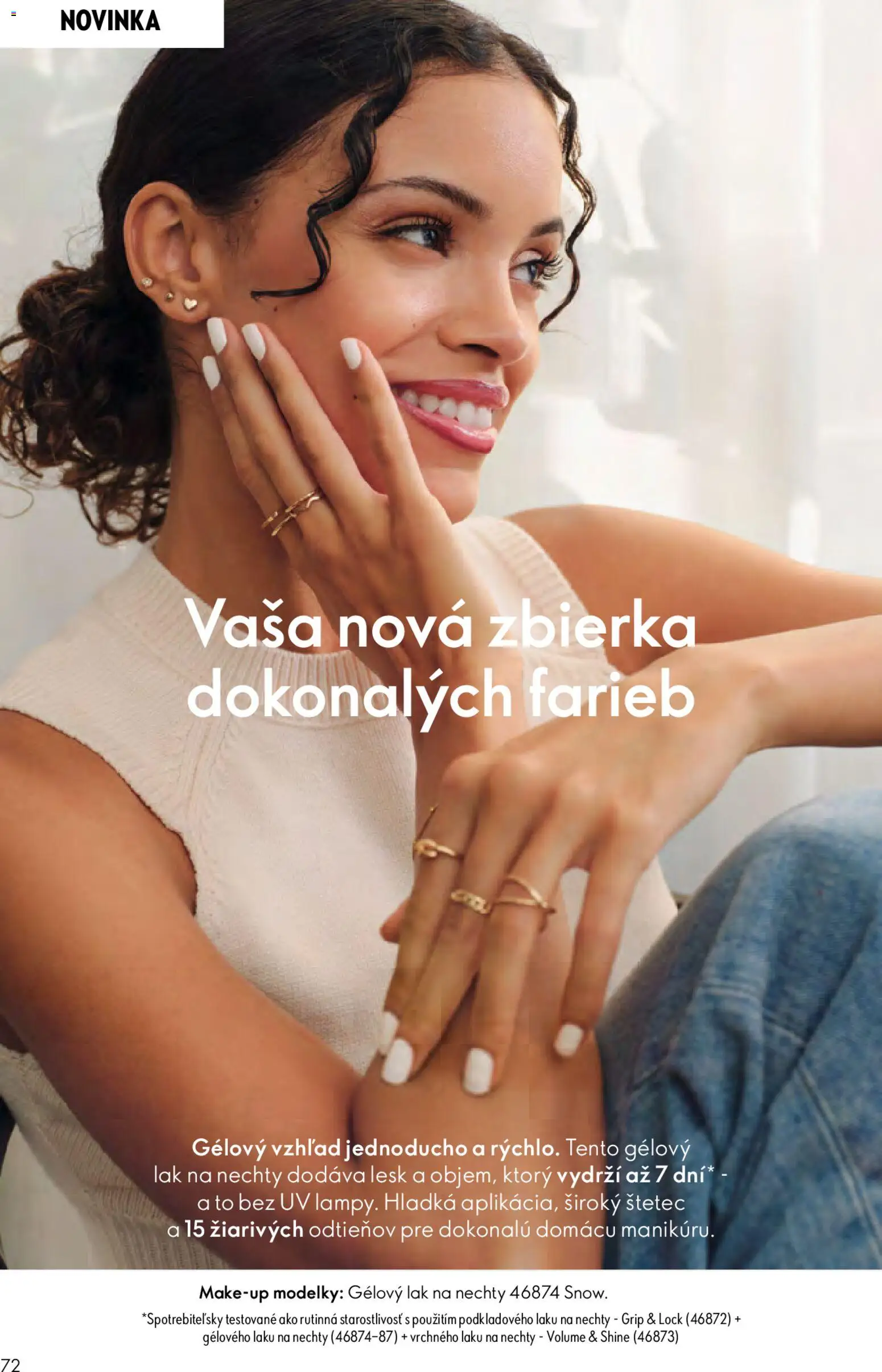 Nové Oriflame akcie – leták je platný od 06.05.2026 | Strana: 72 | Produkty: Štetec, Lak na nechty