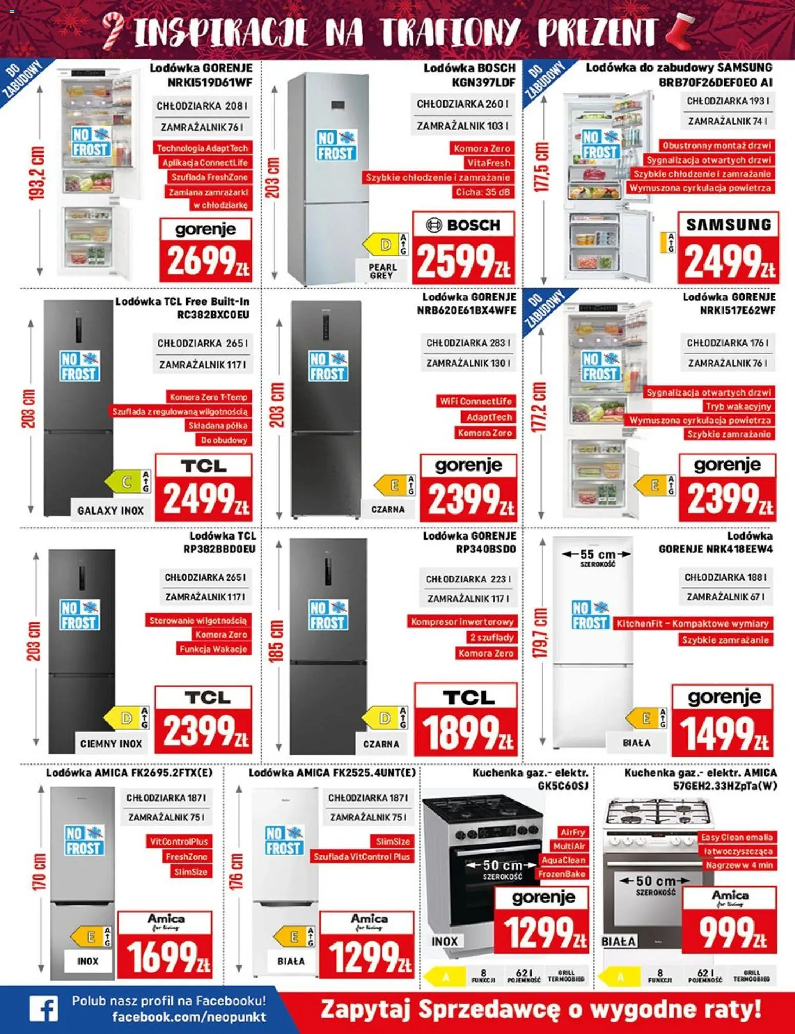 Neopunkt Gazetka od 08.12.2025 | Strona: 5 | Produkty: Lodówka, Kuchenka, Półka