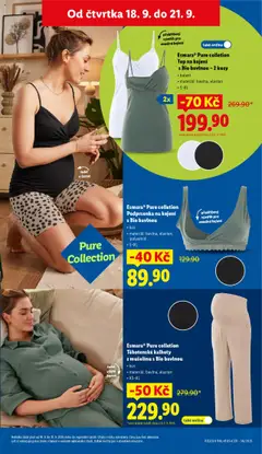 Esmara® Pure colletion Podprsenka na kojení s Bio bavlnou, kus, materiál: bavlna, elastan, polyamid, S-XL od 18.09.2025 | Strana: 44 | Produkty: Kalhoty, Podprsenka