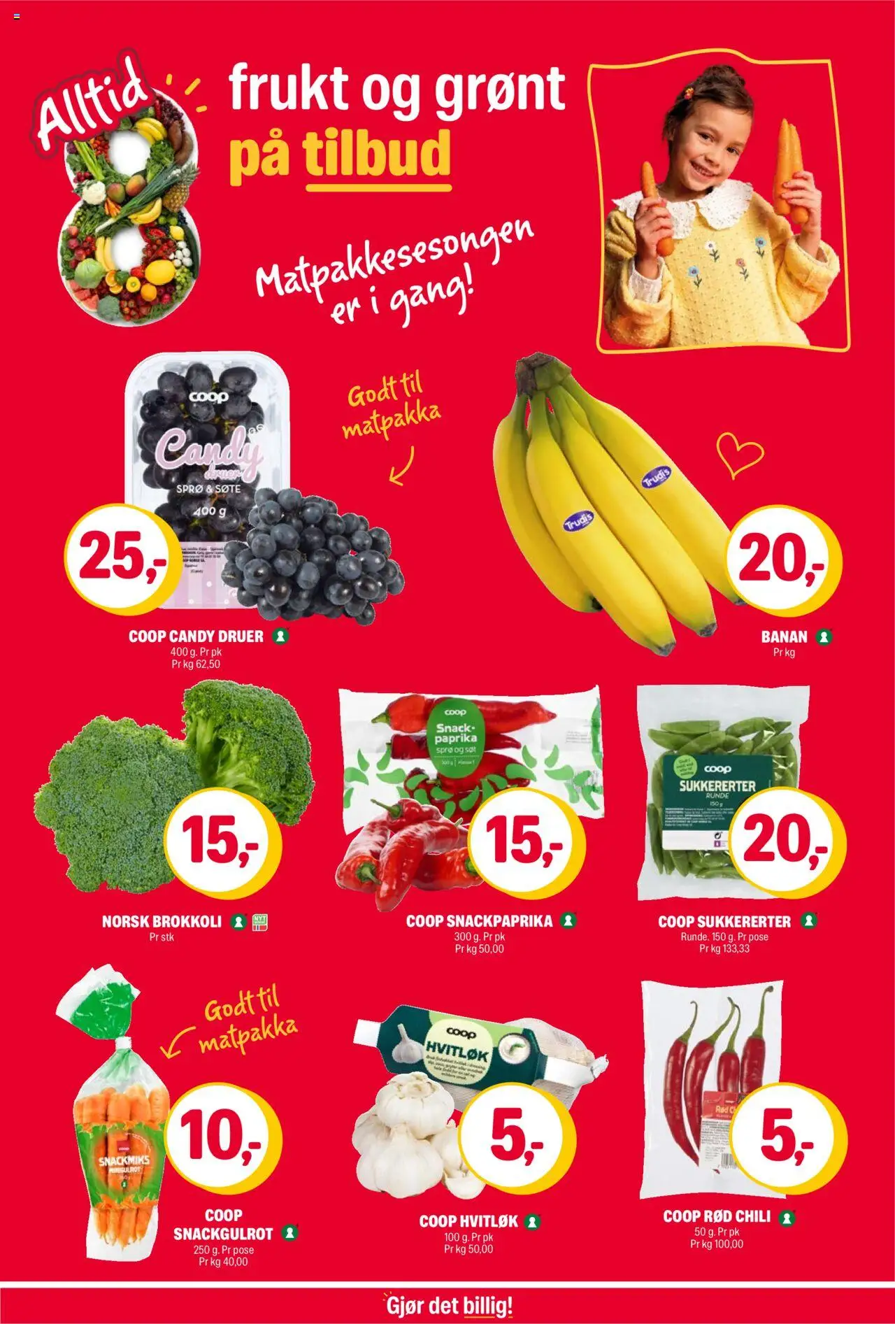  | Side: 7 | Produkter: Desk, Druer, Paprika, Hvitløk