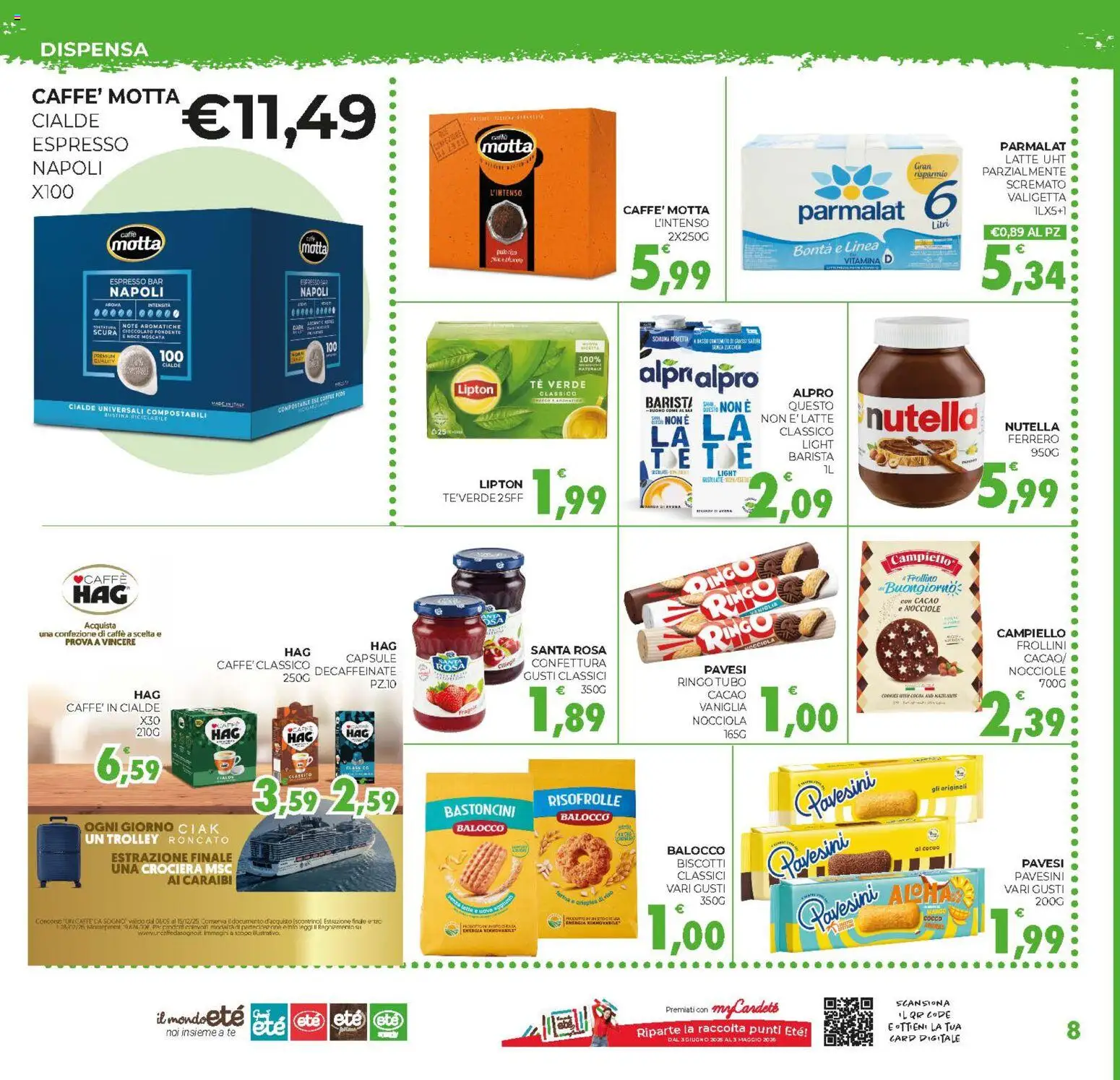 Volantino Eté del 02.12.2025 | Pagina: 8 | Prodotti: Cioccolato, Tè, Latte, Frollini