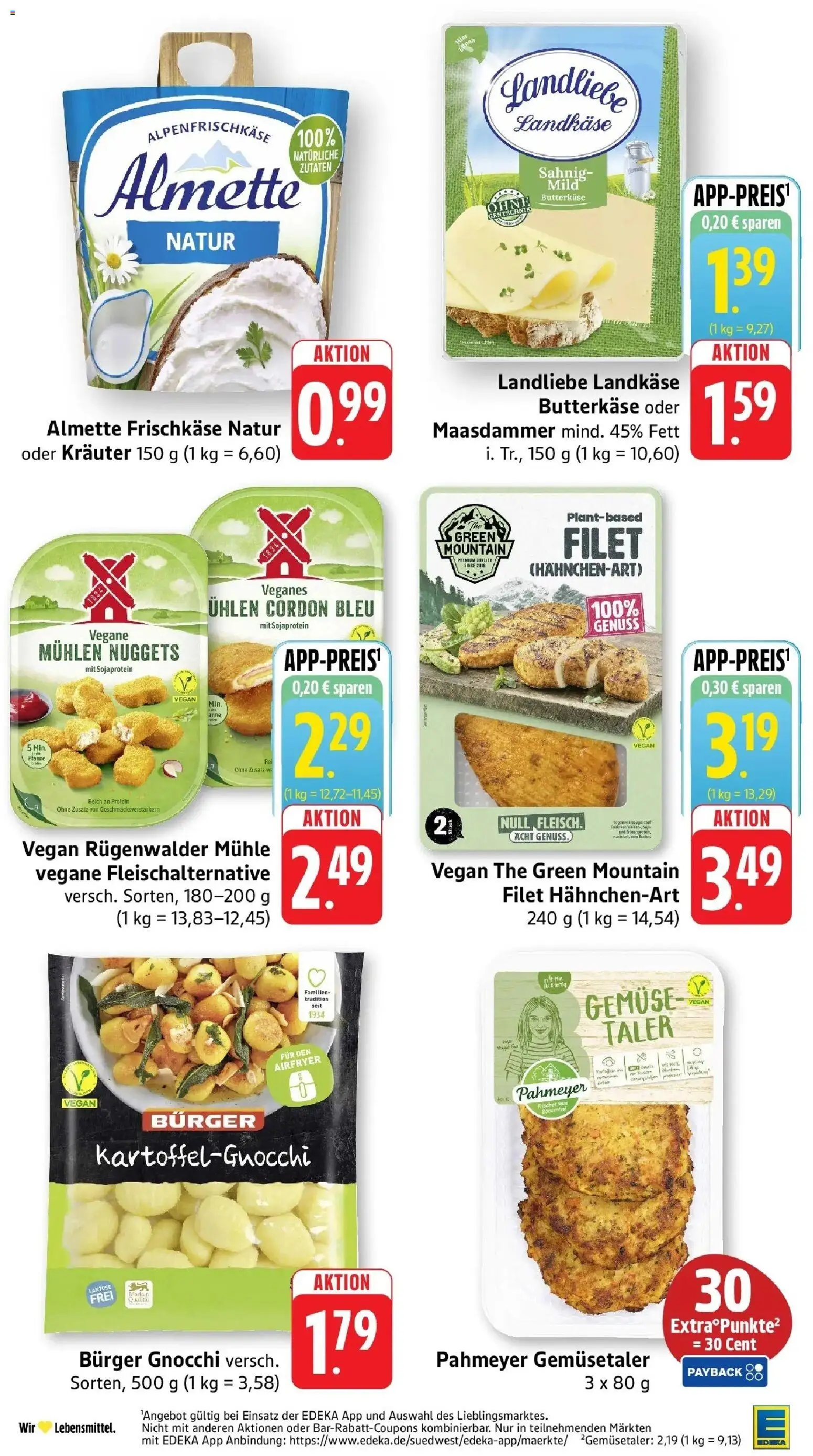 Edeka prospekt Nonnenhorn / Bodensee	 – gültig ab 12.04.2026 | Seite: 20 | Produkte: Almette, Mühle, Burger, Frischkase