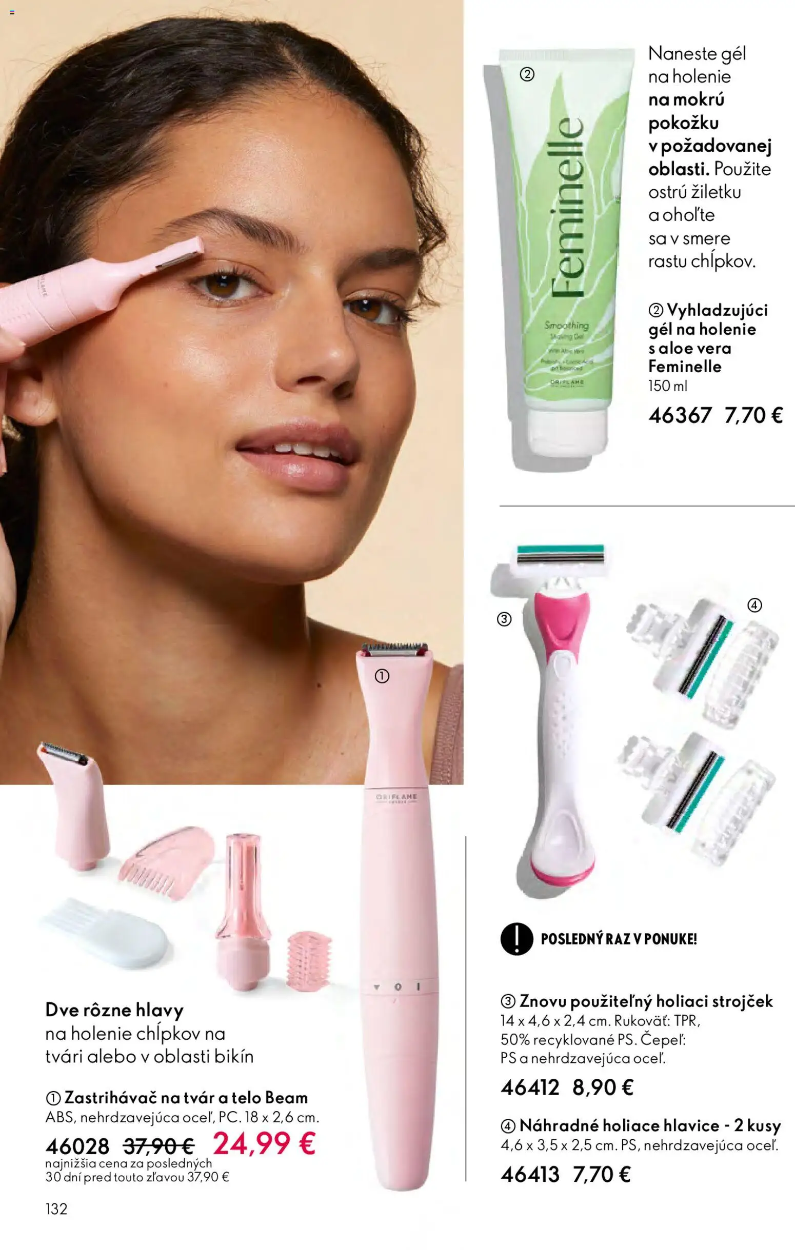 Nové Oriflame akcie – leták je platný od 25.03.2026 | Strana: 132 | Produkty: Strojček na holenie, Strojček, Holiaci strojček