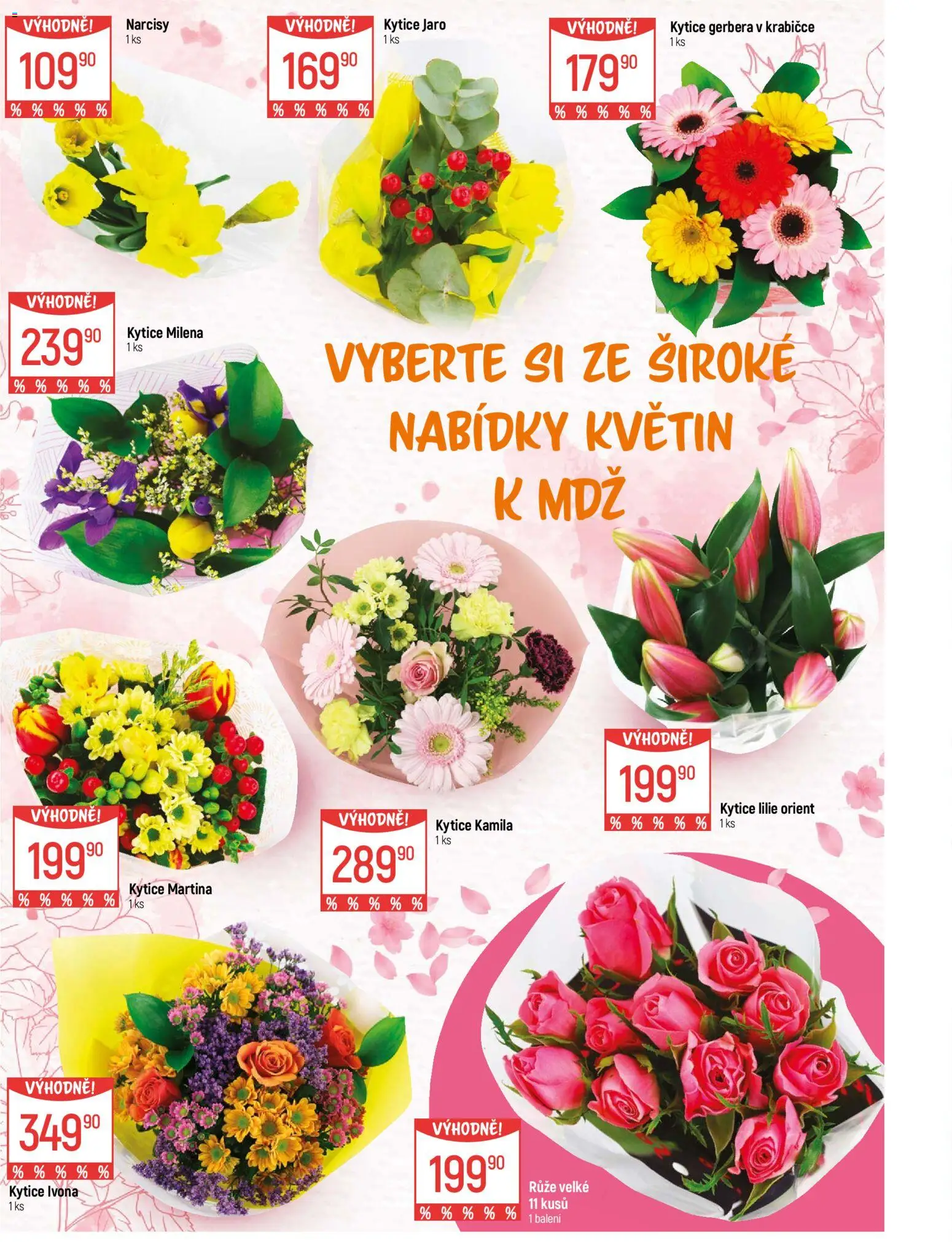 Globus leták - Ostrava od 04.03.2026 | Strana: 14 | Produkty: Kytice