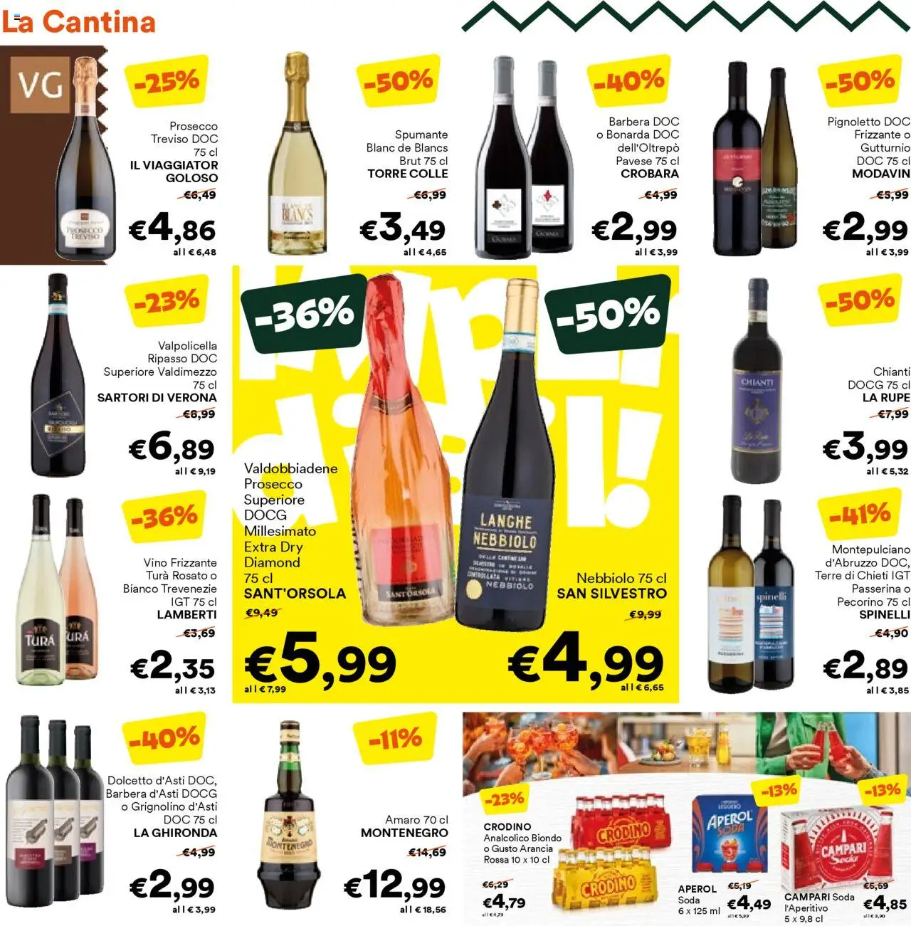 Volantino Unes del 10.09.2025 | Pagina: 6 | Prodotti: Prosecco, Spumante, Pecorino, Amaro
