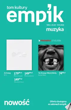 Pogląd oferty "Empik promocje - Tom kultury Muzyka" - ważna od 25.03.2026