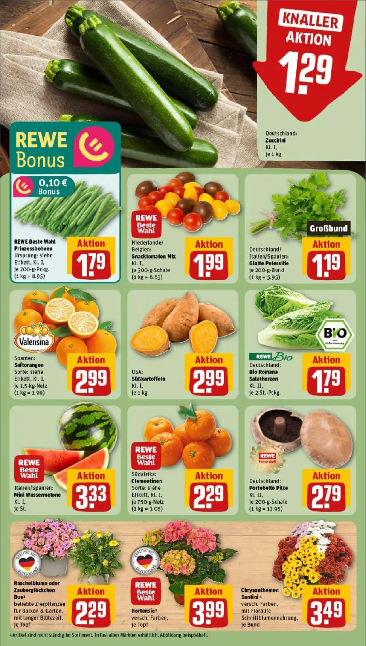 Rewe prospekt Hamburg / Hoheluft-West	 - gültig ab dem 22.06.2025 | Seite: 5 | Produkte: Valensina, Wassermelone, Petersilie, Zucchini