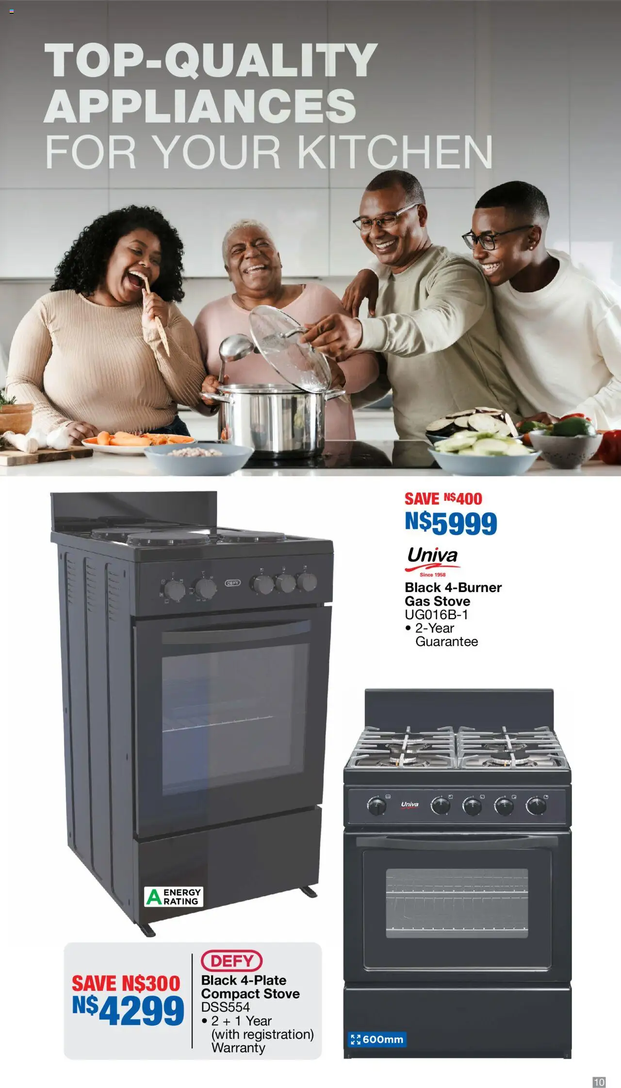 New OK Furniture catalogue – valid from 06.10.2025 | Page: 10 | Products: Stove, Gas stove