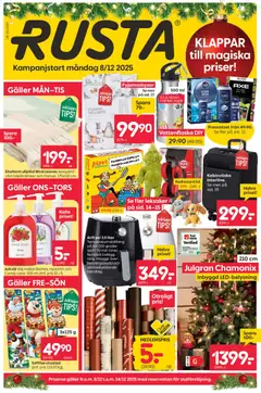 Rusta - erbjudanden - Förhandsvisning av reklamblad från butik Rusta aktuell från 08.12.2025