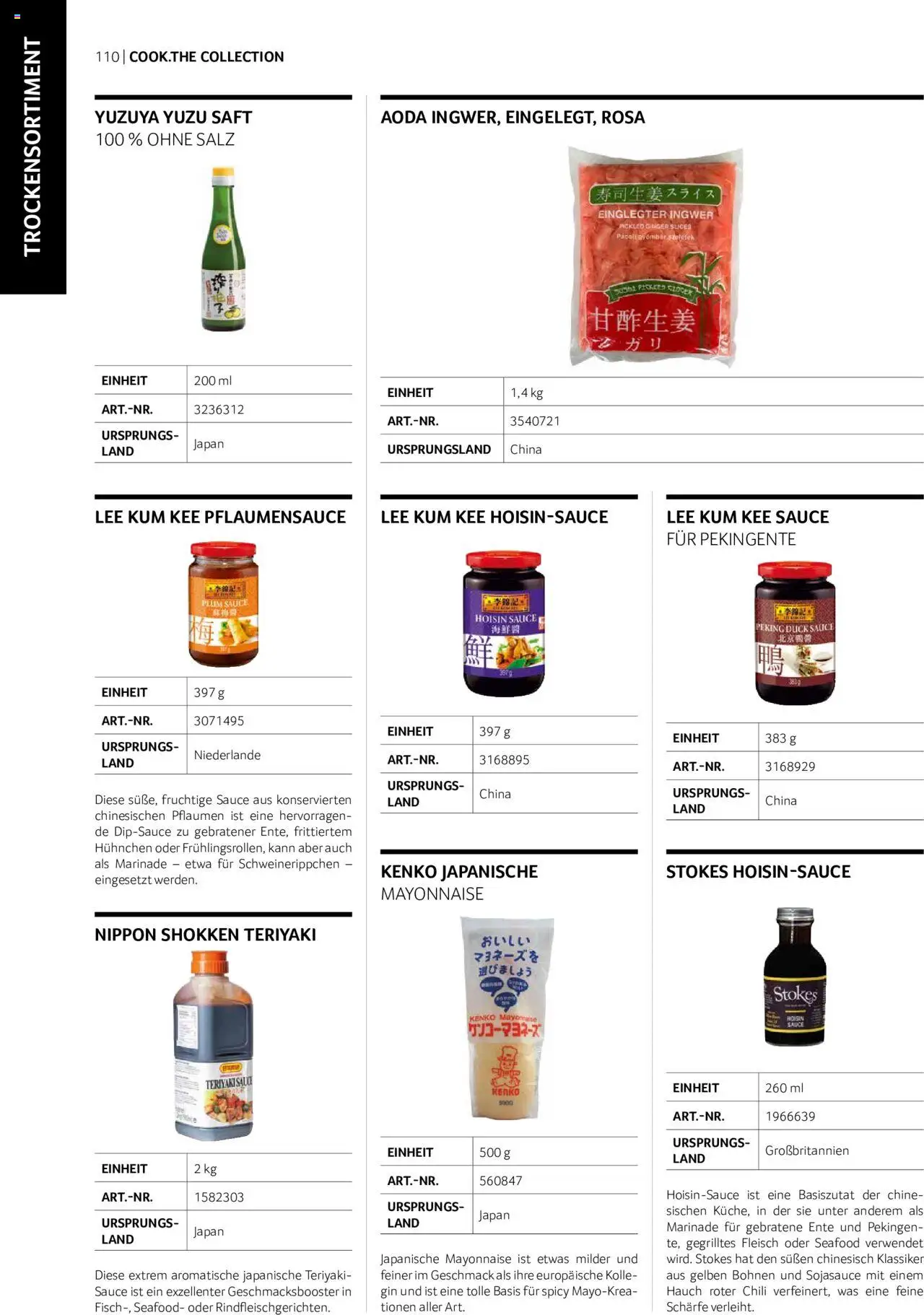 Transgourmet Cook Look-Book gültig ab 01.09.2023 | Seite: 110 | Produkte: Gin, Salz, Chili, Saft
