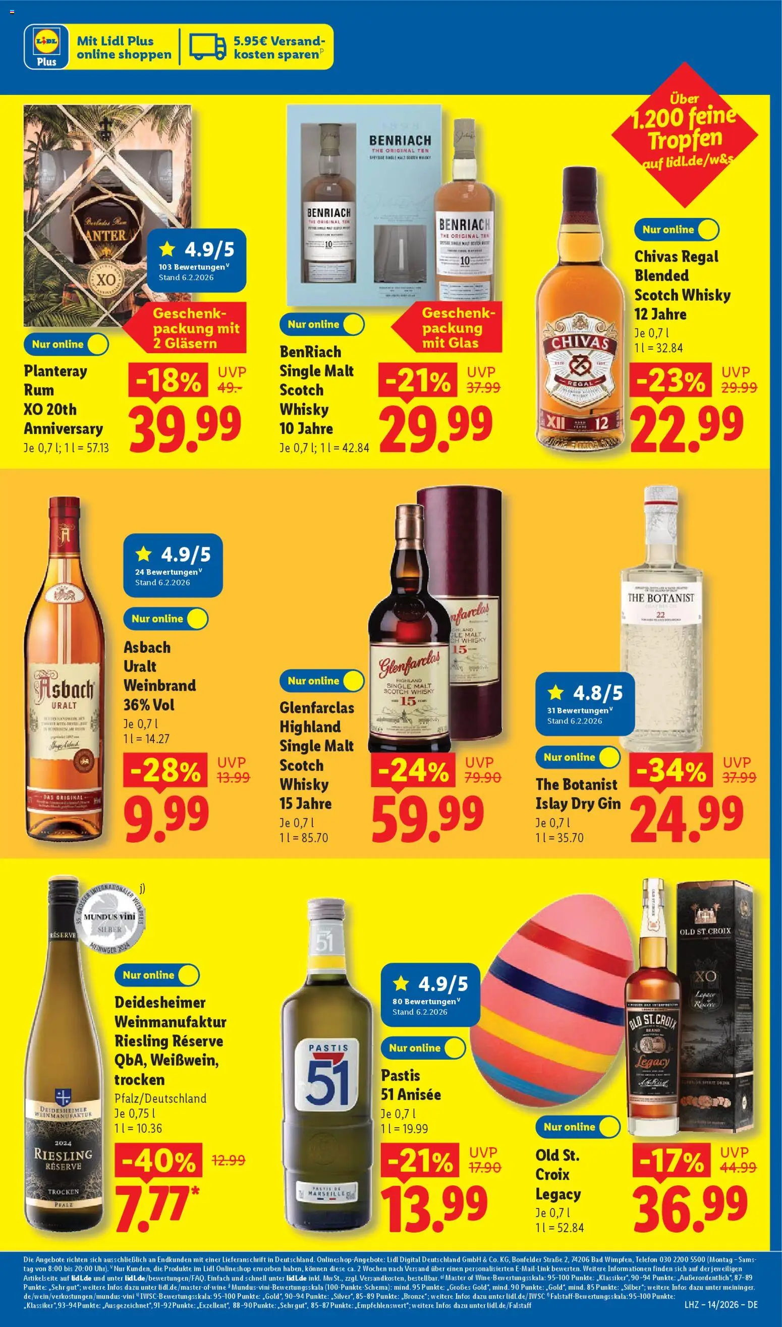 Lidl Prospekt – gültig ab 30.03.2026 | Seite: 27 | Produkte: Whisky, Bad, Gin, Asbach