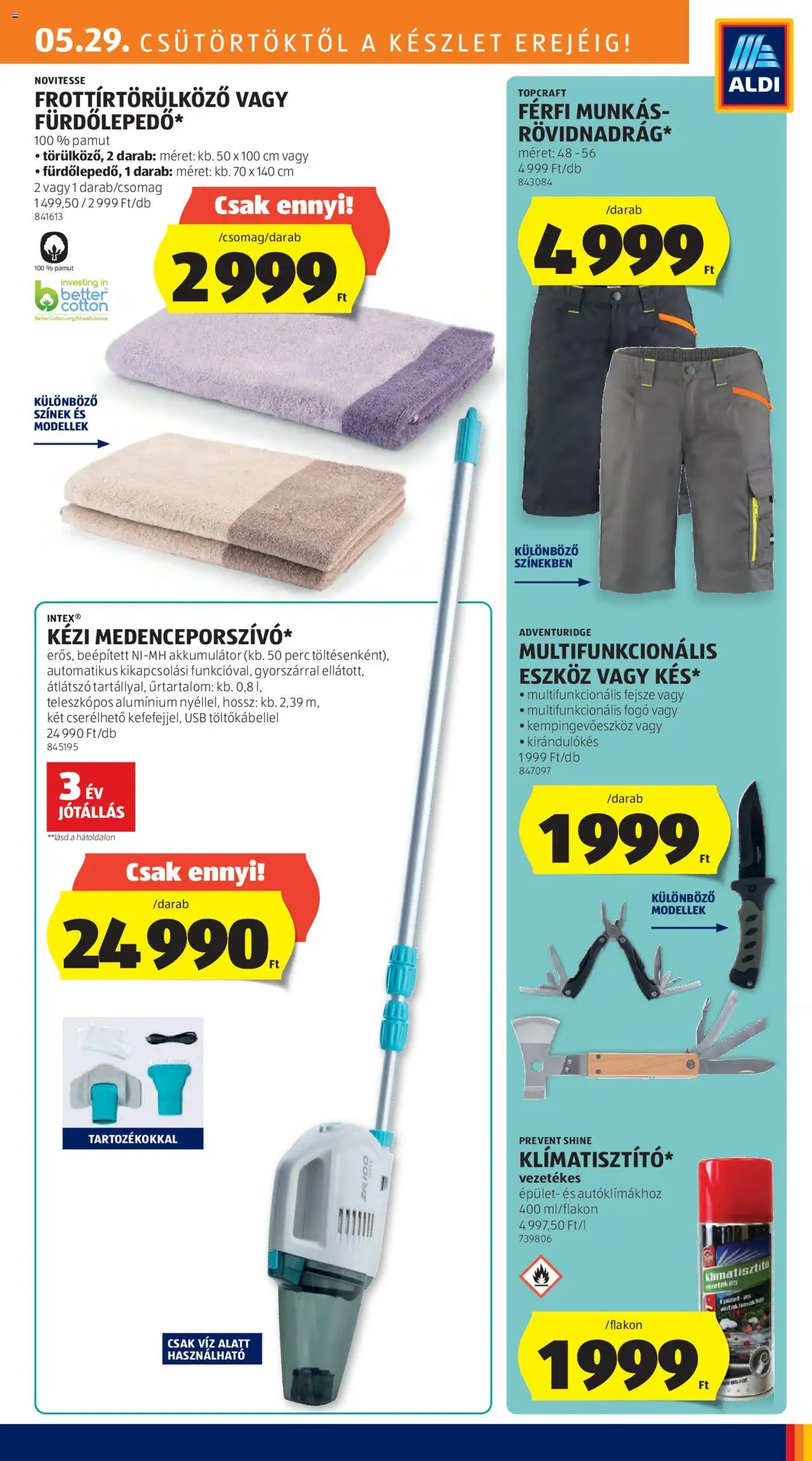 Aldi akciós ujság - amely érvényes a következő dátumtól: 29.05.2025 | Oldal: 29 | Termékek: USB, Akkumulátor