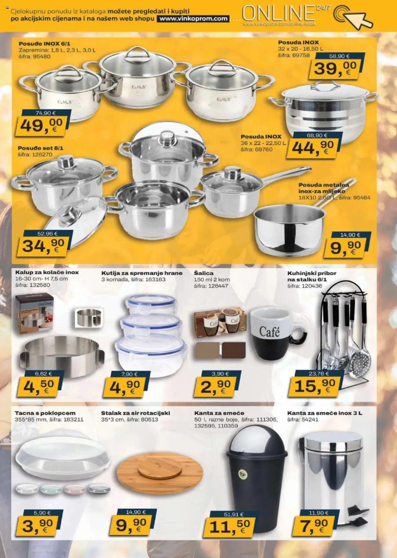 Vinkoprom katalog | vrijedi od 08.09.2025 | Stranica: 5 | Proizvodi: Kutija, Mlijeko, Kanta za smeće, Šalica