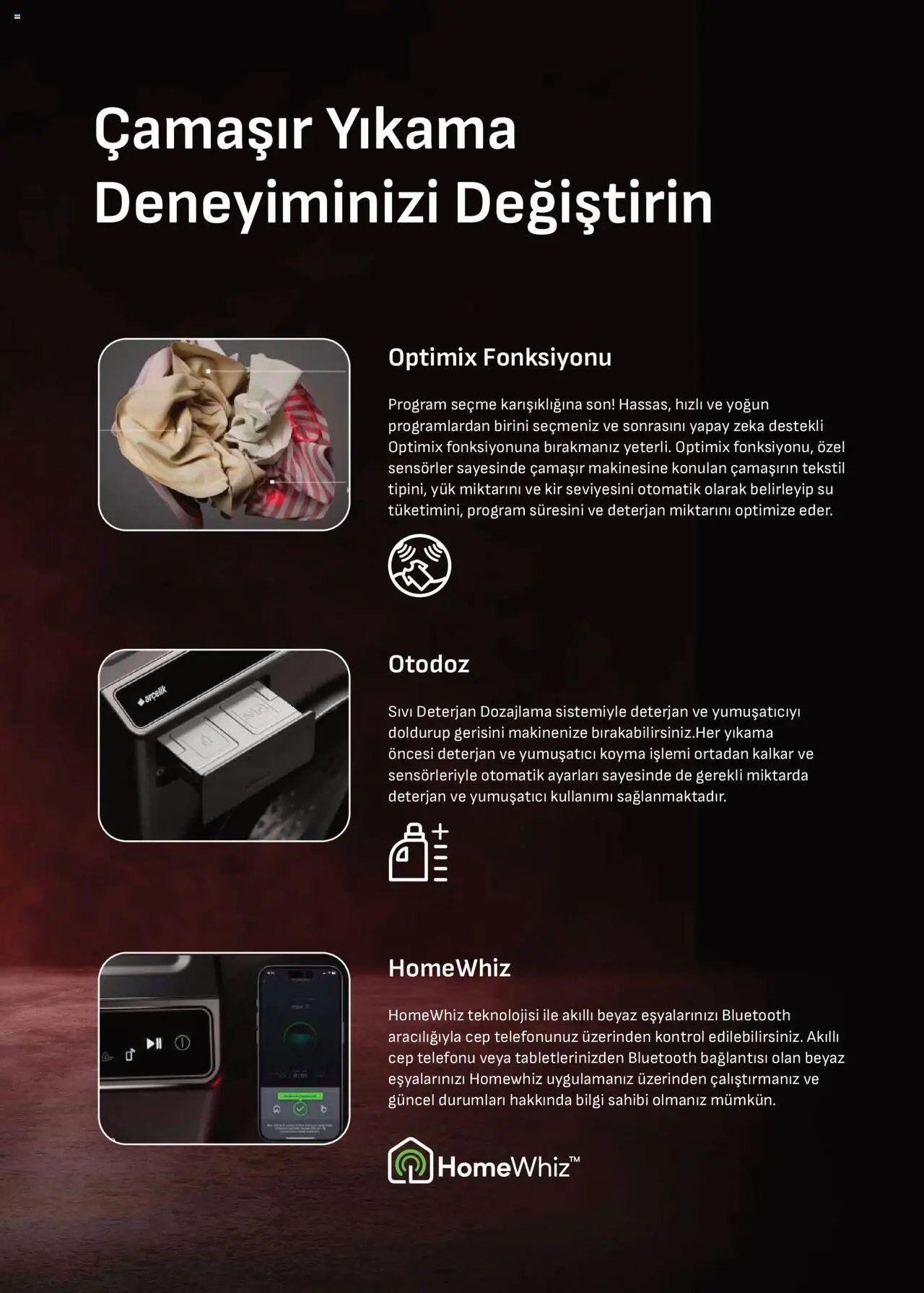Arçelik Katalog - 01.10.2025 tarihinden itibaren geçerlidir | Sayfa: 16 | Ürünler: Yumuşatıcı, Deterjan, Su