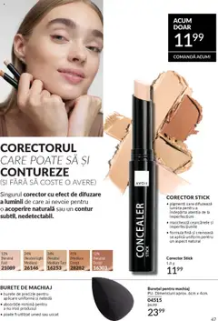 Noul catalog Avon – valabil de la 01.09.2025 | Pagină: 47 | Produse: Tavuk suyu, Machiaj, Concealer, Burete