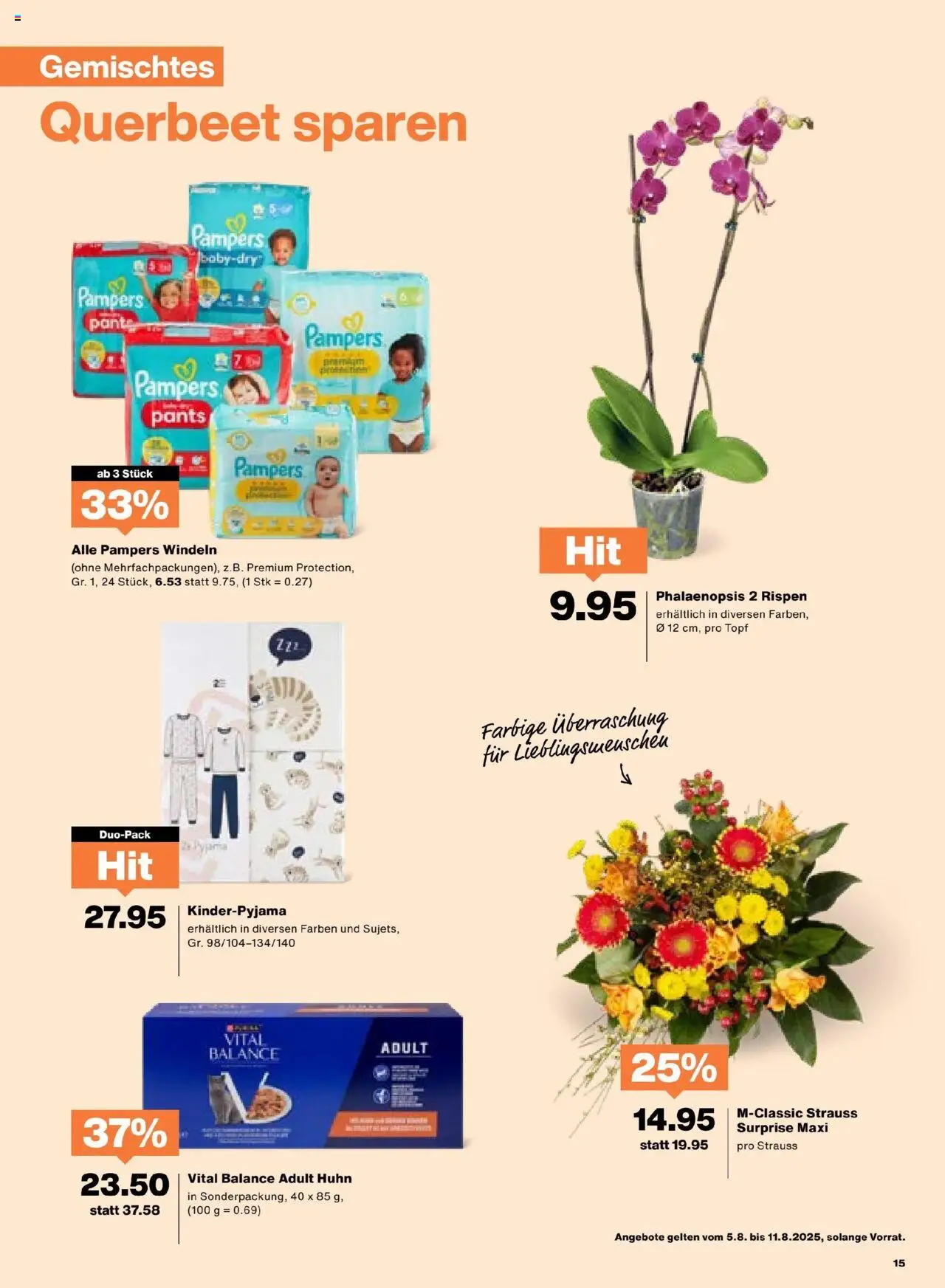 Migros Aktionen ab 05.08.2025 | Seite: 15 | Produkte: Pampers