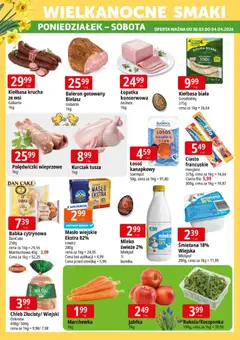 Pogląd oferty "E.Leclerc gazetka - Radom" - ważna od 30.03.2026 | Strona: 3 | Produkty: Kiełbasa, Ciasto filo, Babka, Masło
