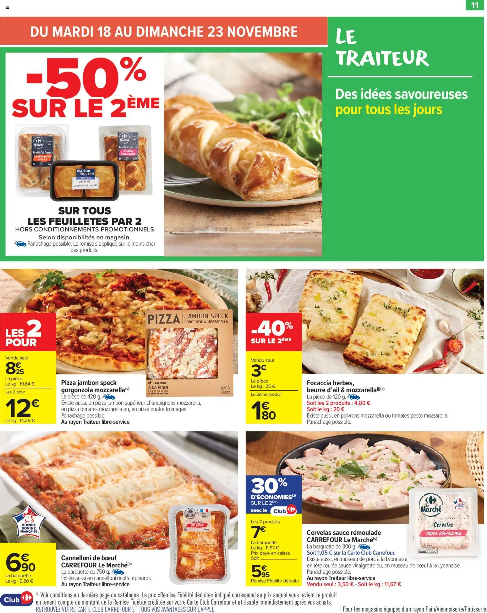 {H1} | Page: 13 | Produits: Pesto, Beurre, Viande, Saumon