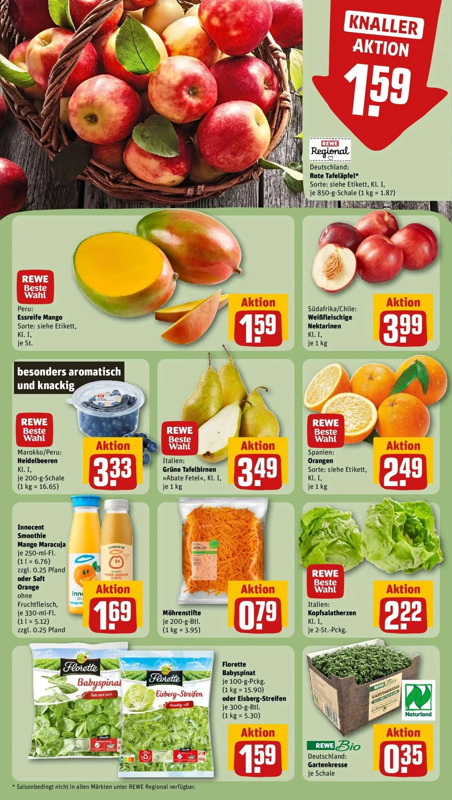 Rewe Prospekt Scheyern	 – gültig ab 09.03.2026 | Seite: 6 | Produkte: Nektarinen, Orangen, Gemüse, Mango