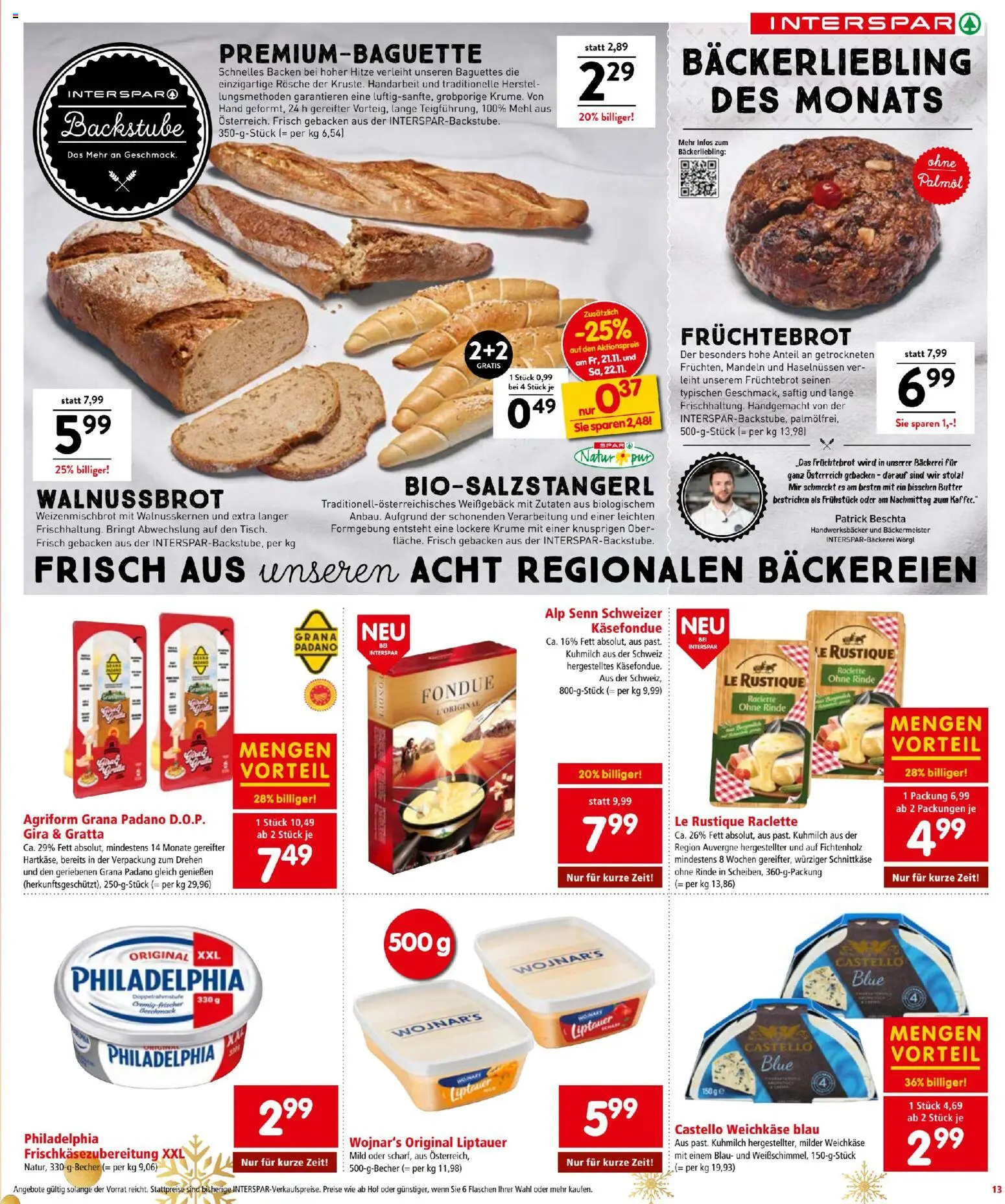 Interspar - Black Friday gültig ab 20.11.2025 | Seite: 13 | Produkte: Bäckerei, Butter