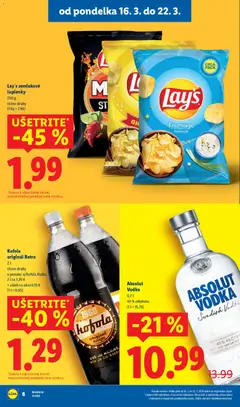Lidl leták platný od 19.03.2026 | Strana: 54 | Produkty: Kofola, Vodka, Absolut vodka, Cola